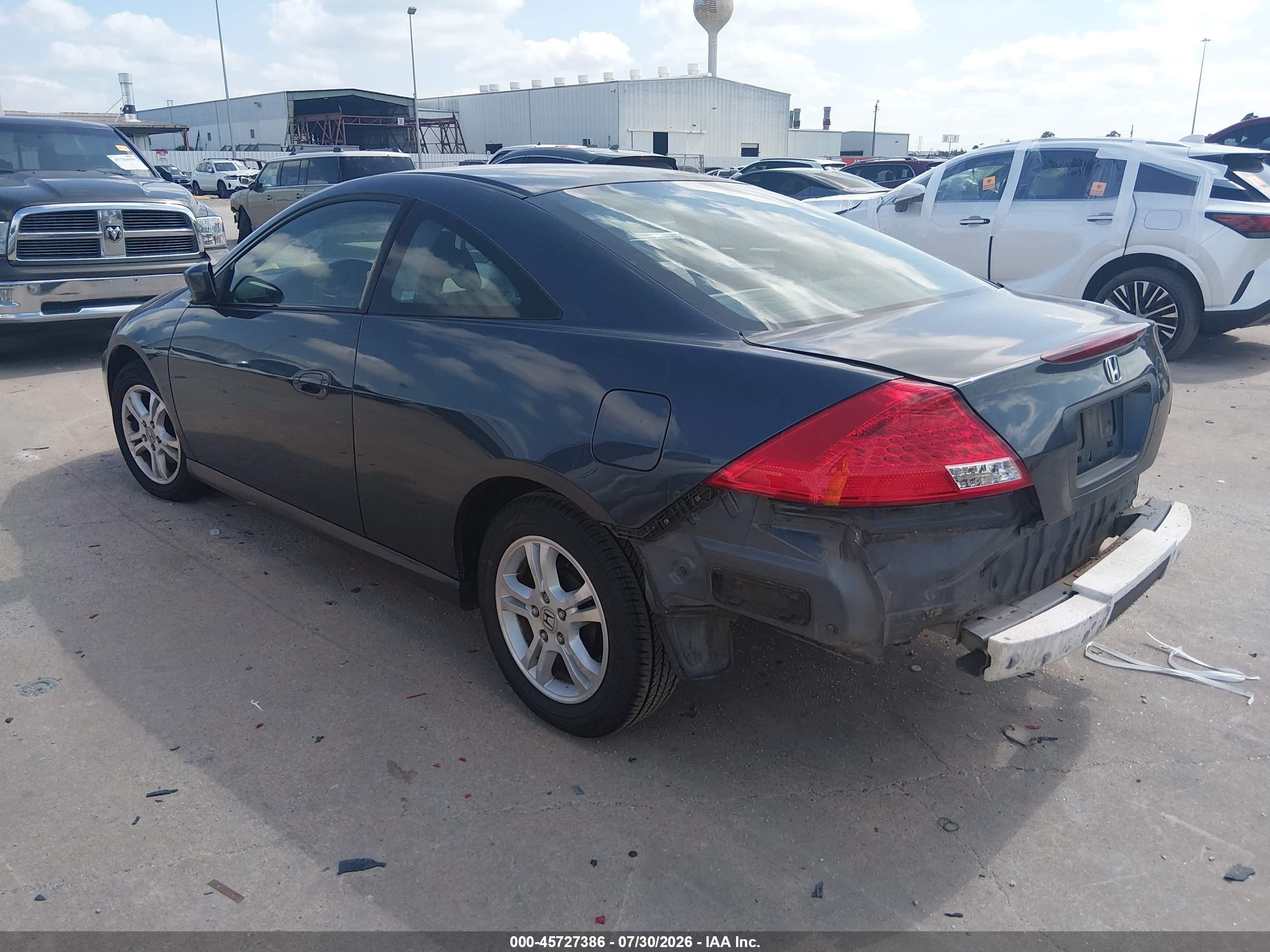 2007 Honda Accord 2.4 Lx Gray vin: 1HGCM72337A021190