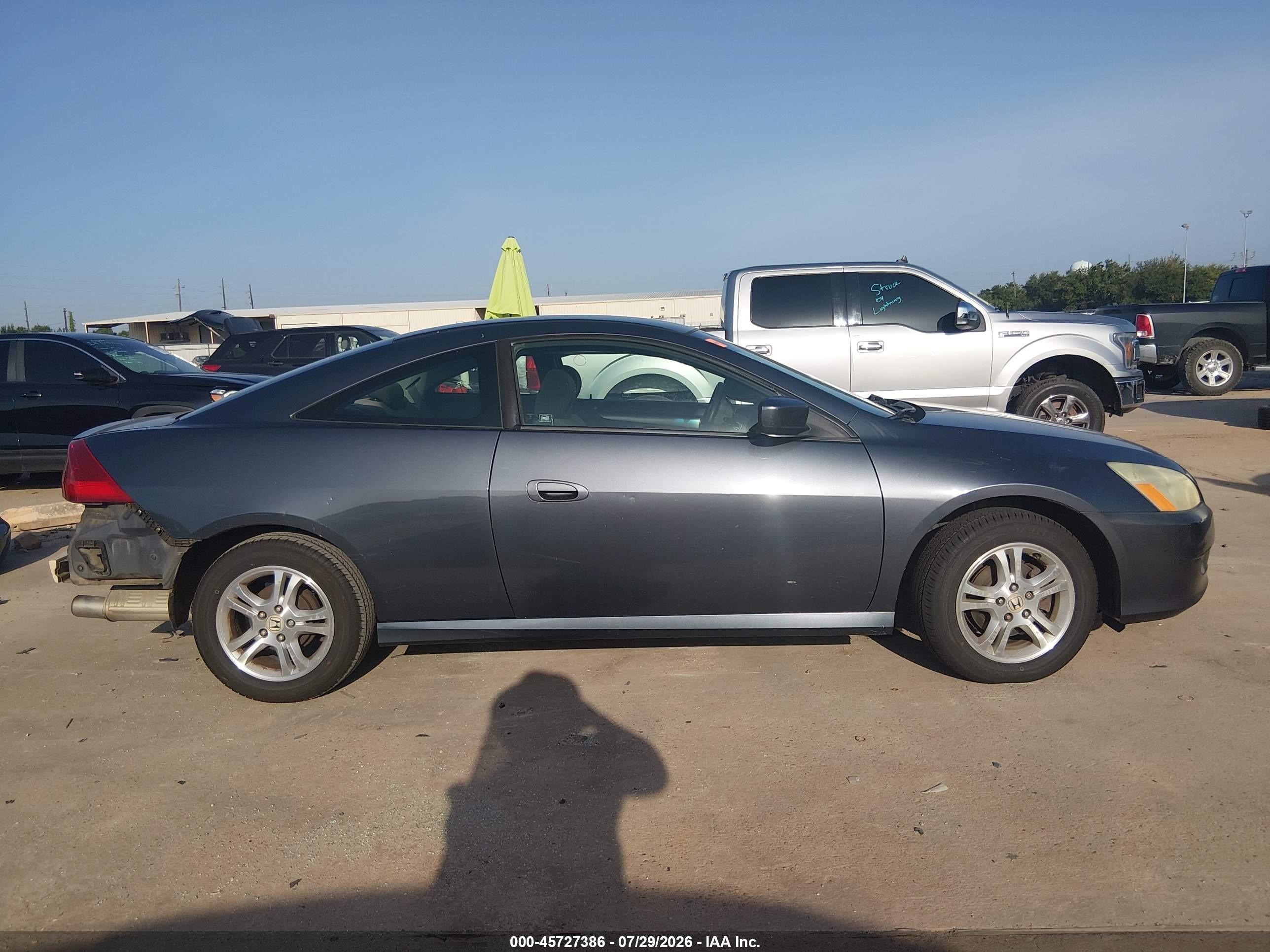 2007 Honda Accord 2.4 Lx Gray vin: 1HGCM72337A021190