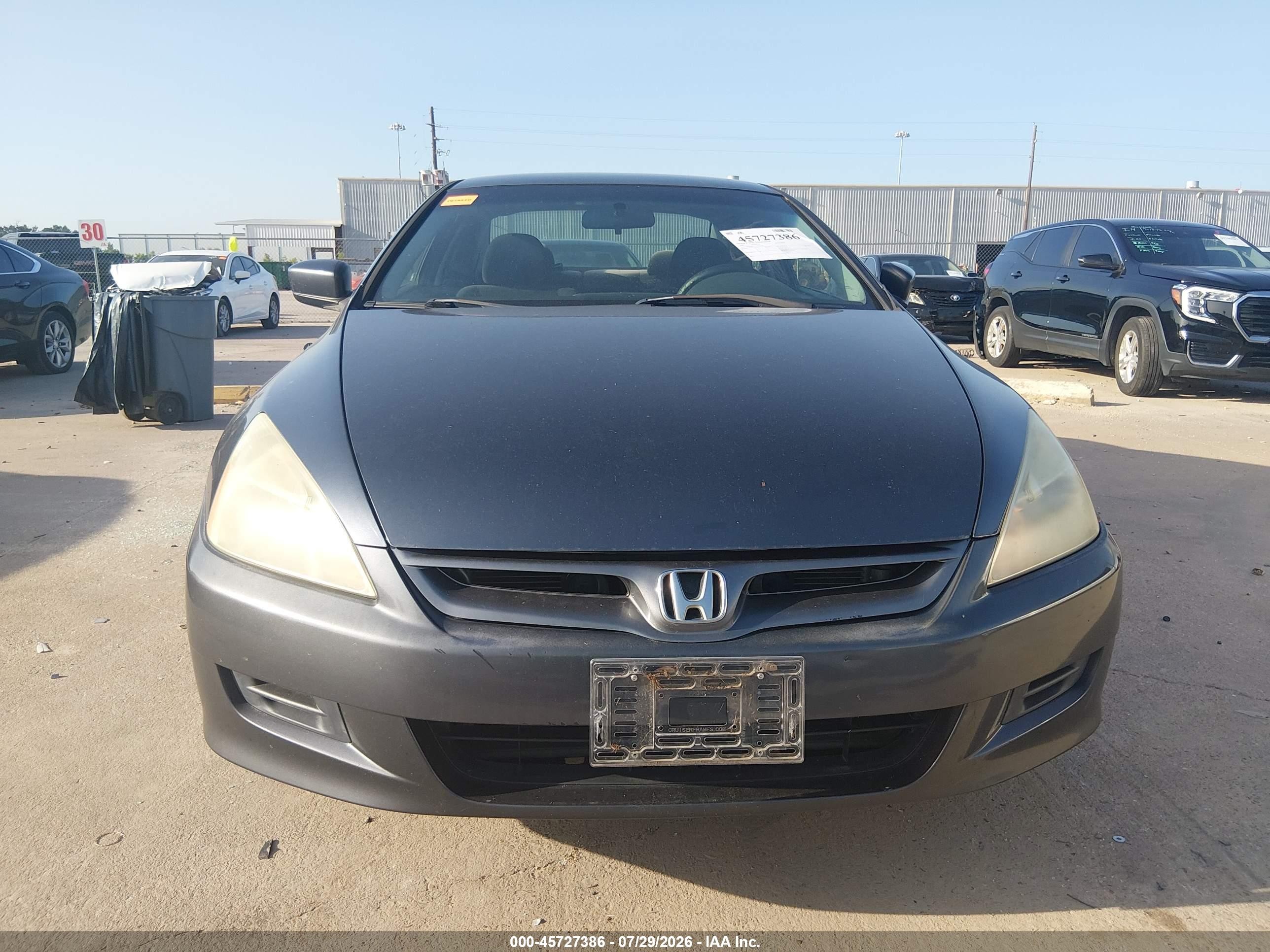 2007 Honda Accord 2.4 Lx Gray vin: 1HGCM72337A021190