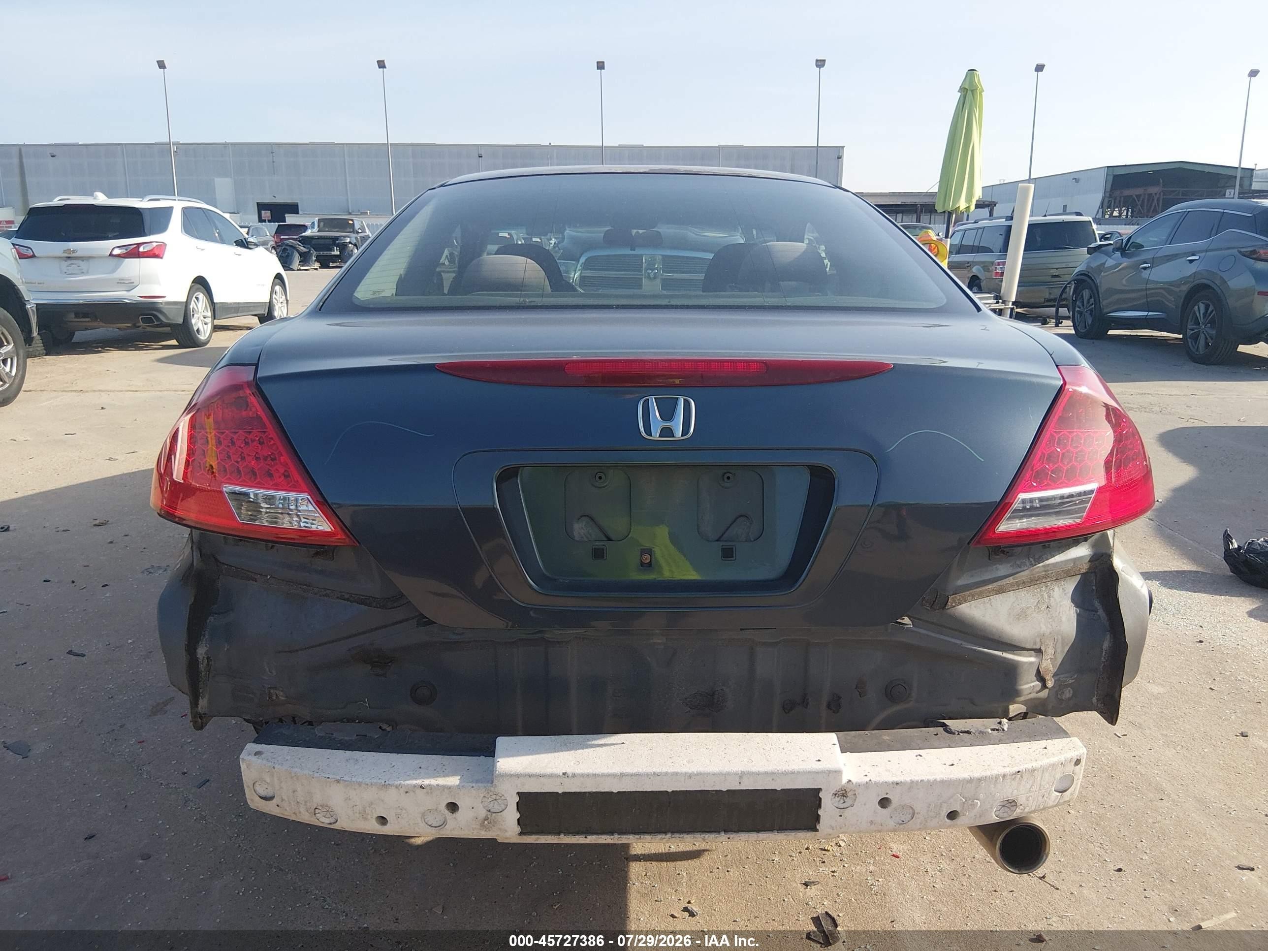 2007 Honda Accord 2.4 Lx Gray vin: 1HGCM72337A021190