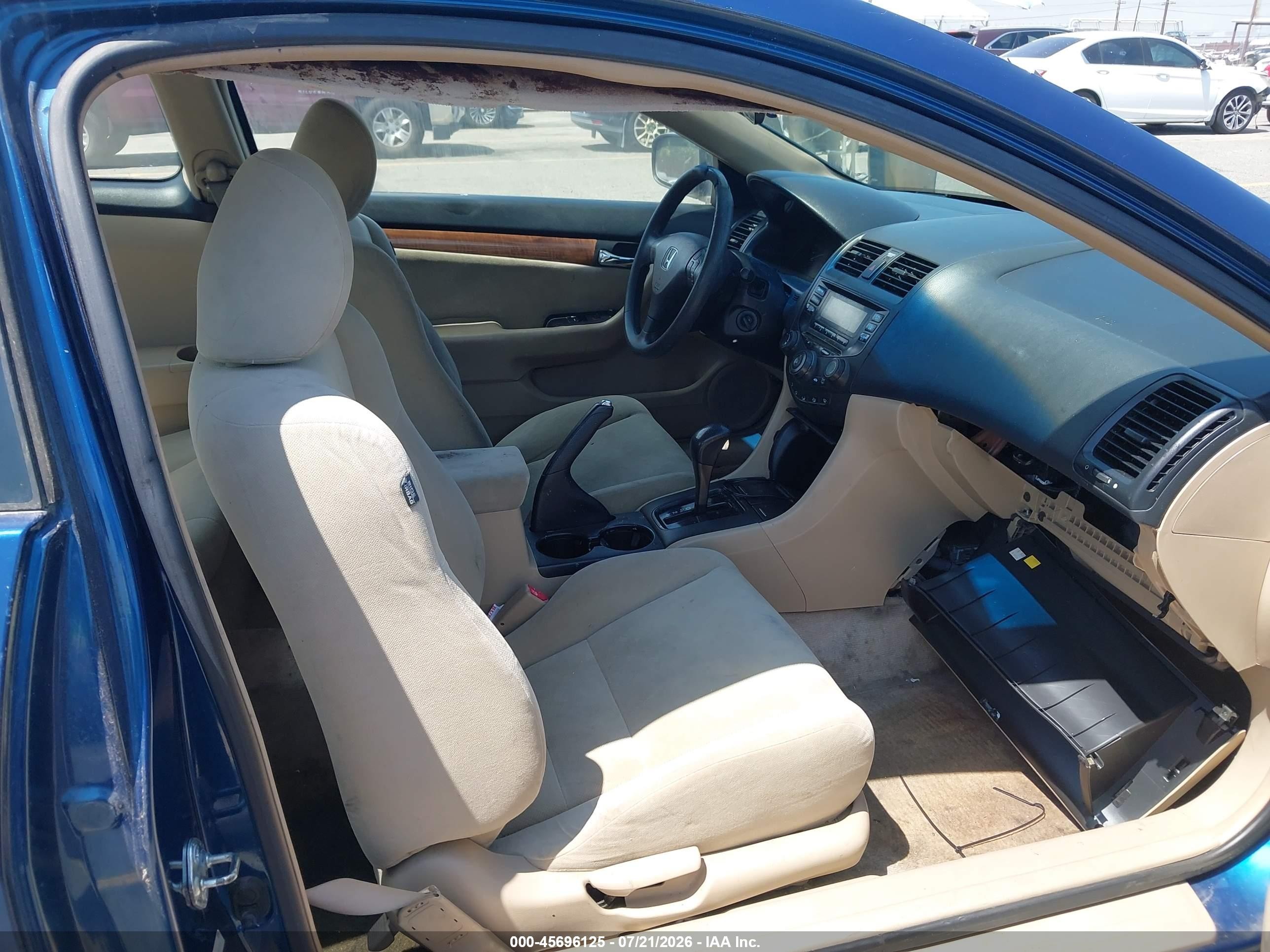 2006 Honda Accord 2.4 Lx Blue vin: 1HGCM72346A009595