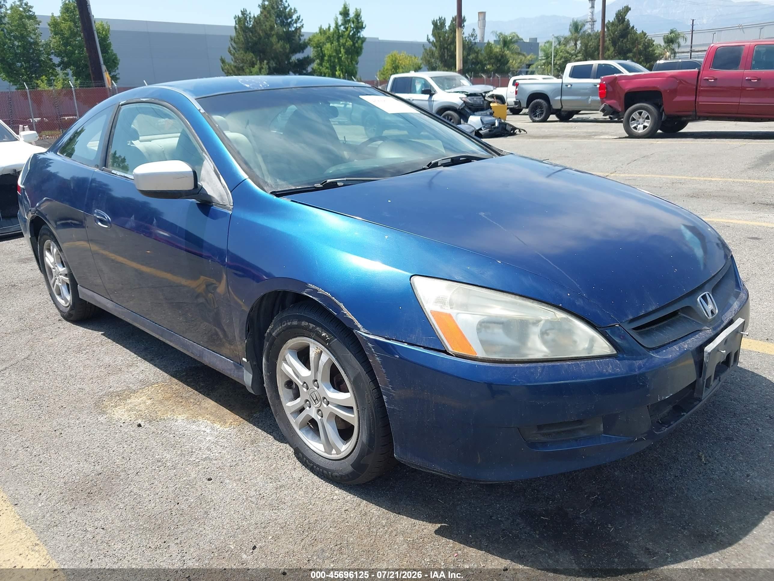 2006 Honda Accord 2.4 Lx Blue vin: 1HGCM72346A009595
