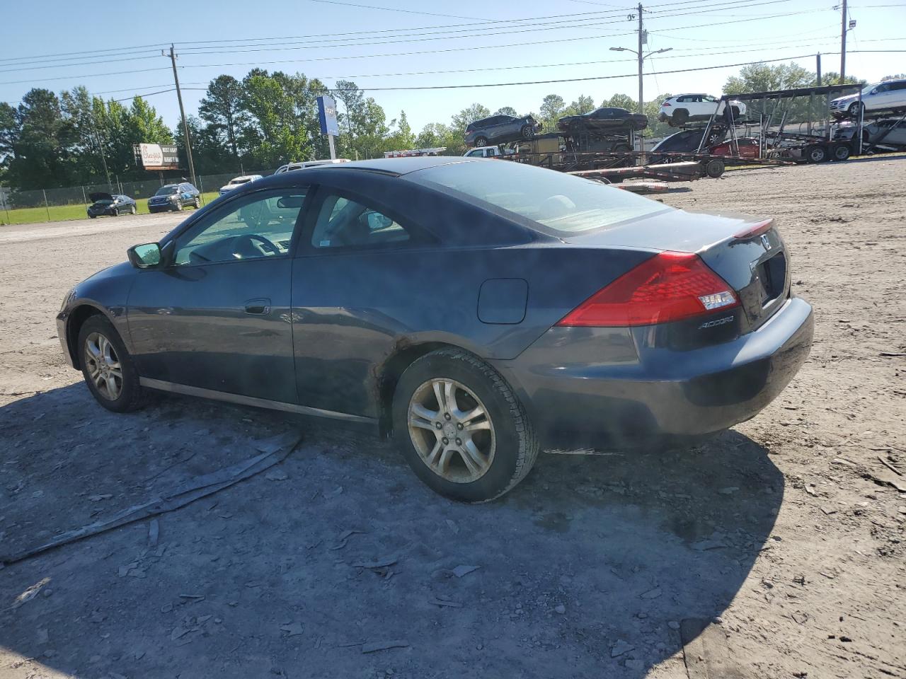 2006 Honda Accord Lx Blue vin: 1HGCM72346A017535
