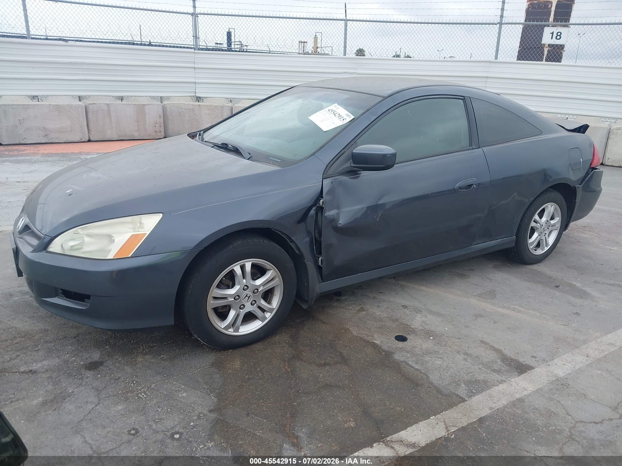 2007 Honda Accord 2.4 Lx Gray vin: 1HGCM72347A012692