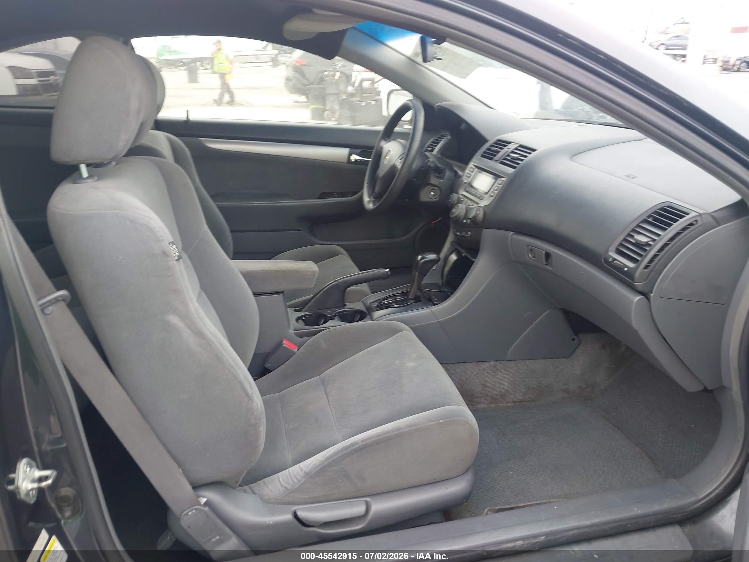 2007 Honda Accord 2.4 Lx Gray vin: 1HGCM72347A012692