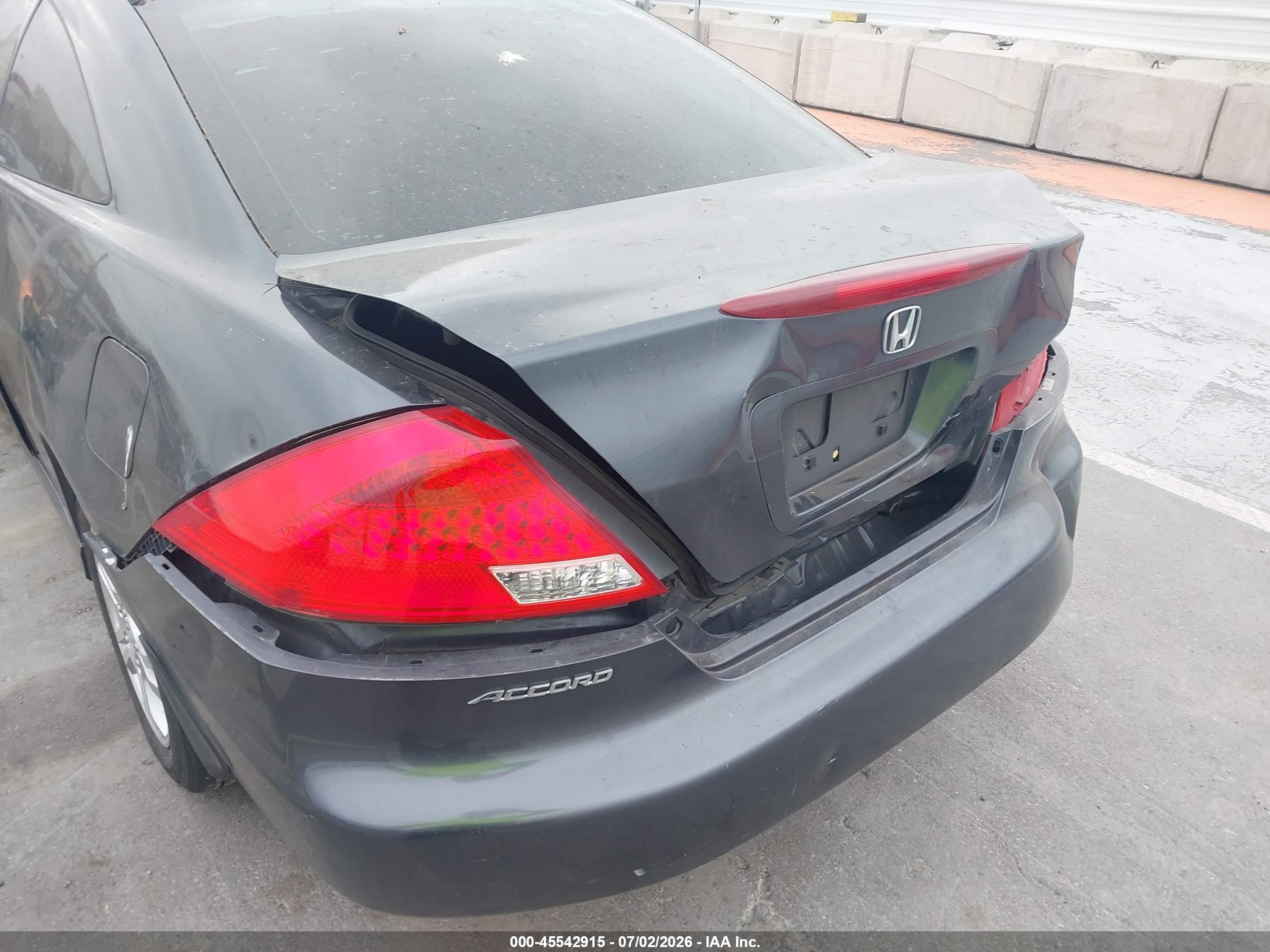 2007 Honda Accord 2.4 Lx Gray vin: 1HGCM72347A012692