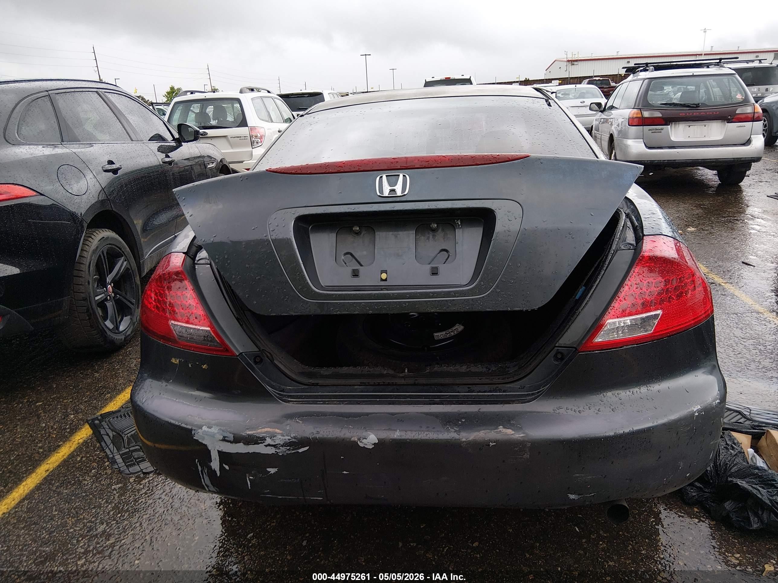 2006 Honda Accord 2.4 Lx Gray vin: 1HGCM72356A007807