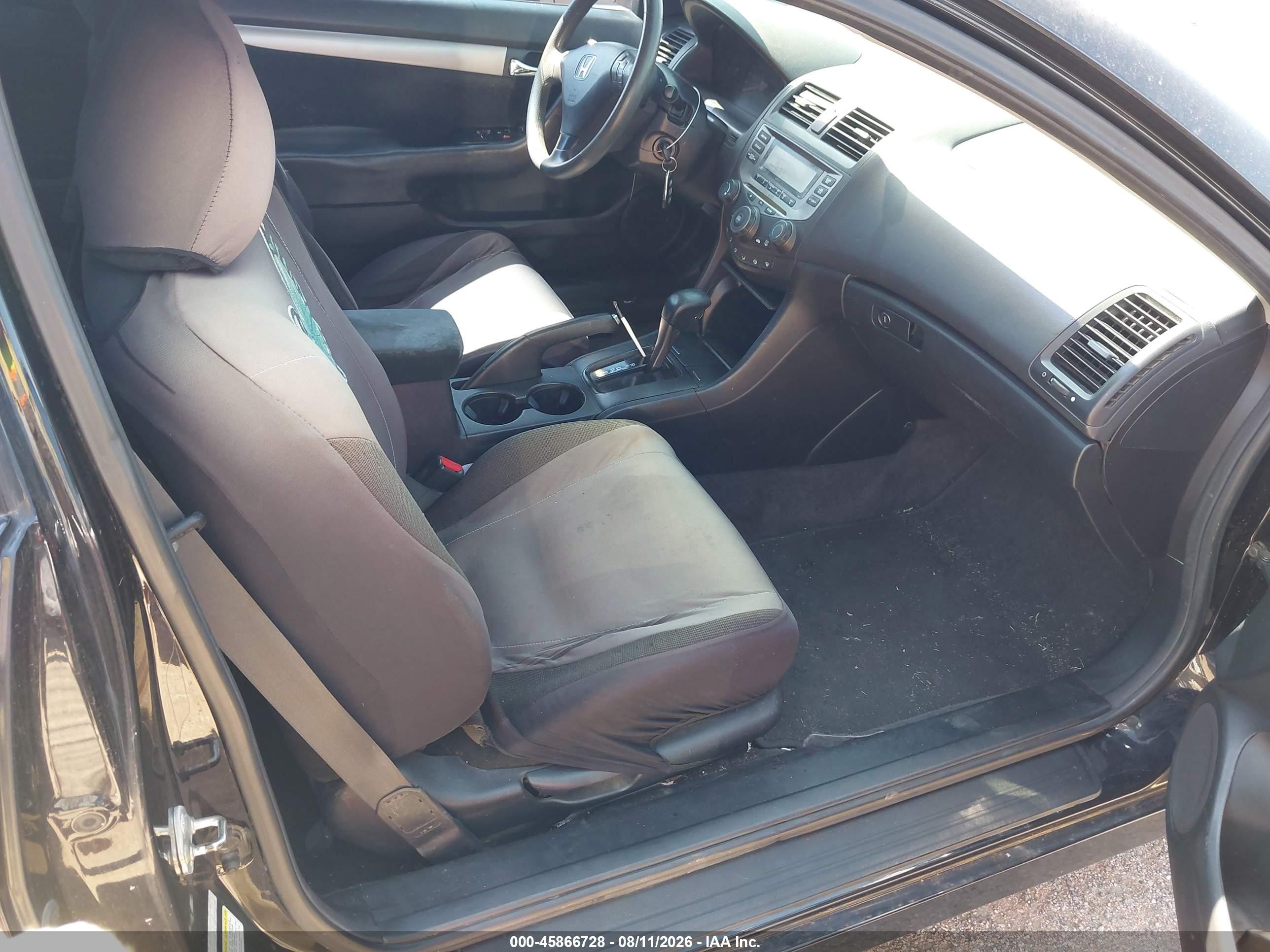 2007 Honda Accord 2.4 Lx Black vin: 1HGCM72357A016377