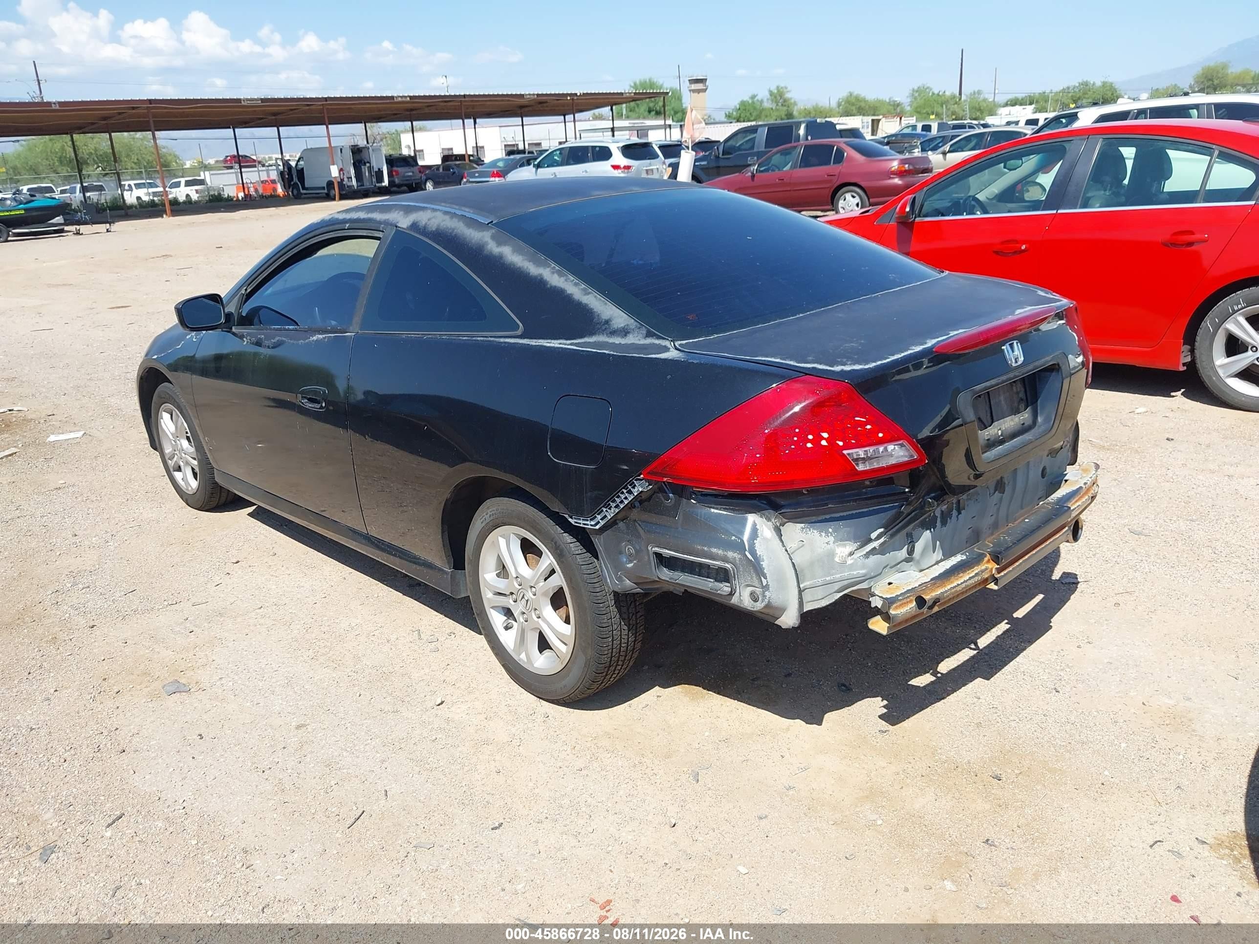 2007 Honda Accord 2.4 Lx Black vin: 1HGCM72357A016377