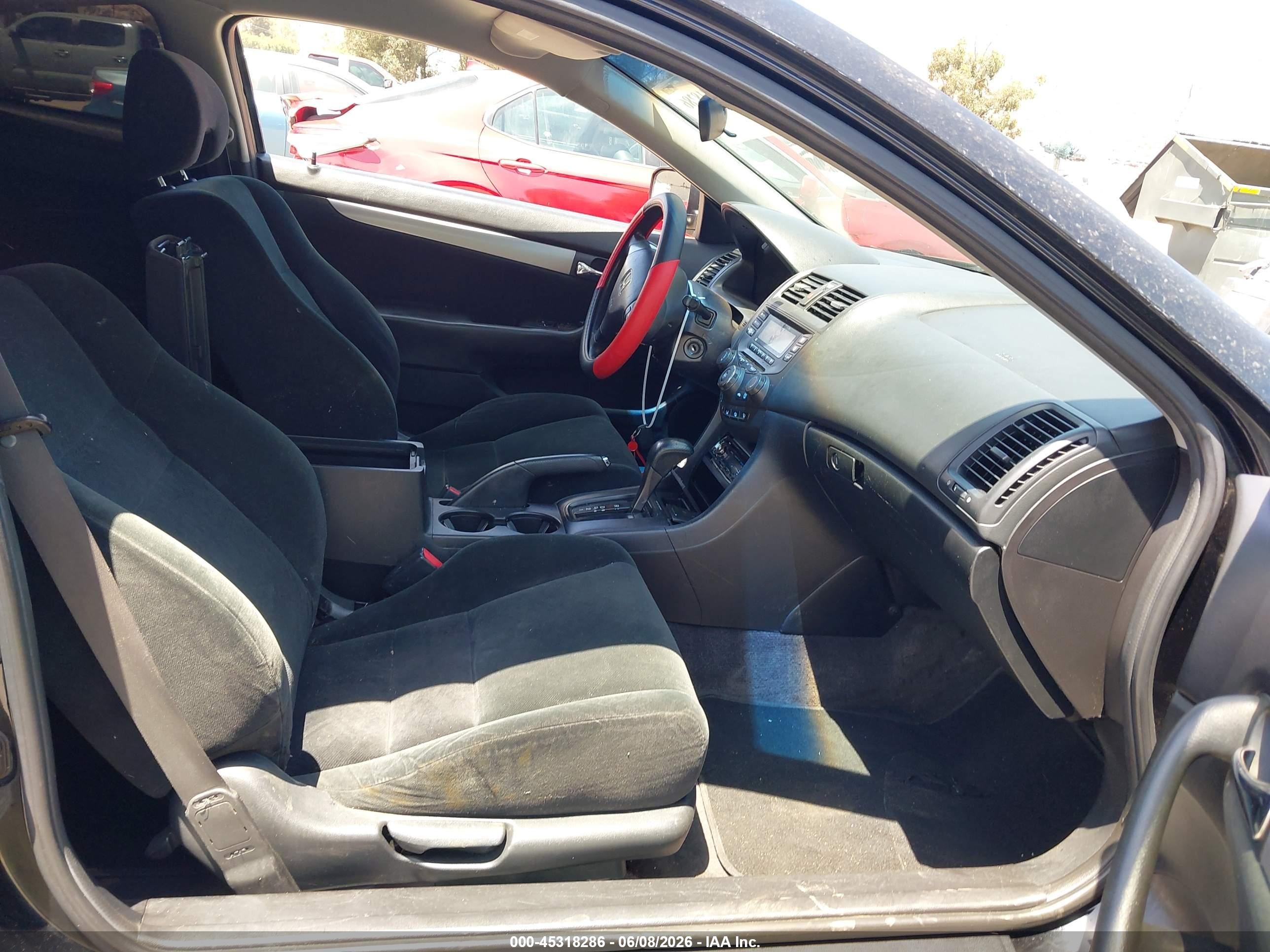 2006 Honda Accord 2.4 Lx Black vin: 1HGCM72376A001376