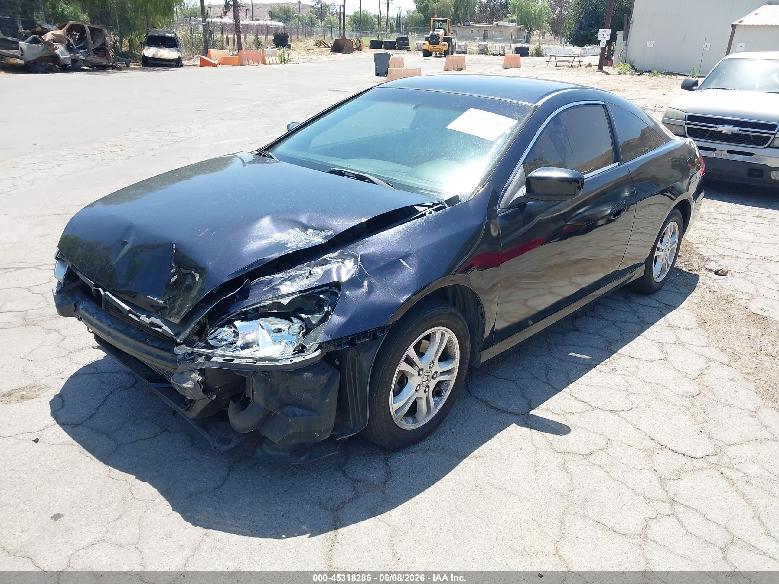 2006 Honda Accord 2.4 Lx Black vin: 1HGCM72376A001376