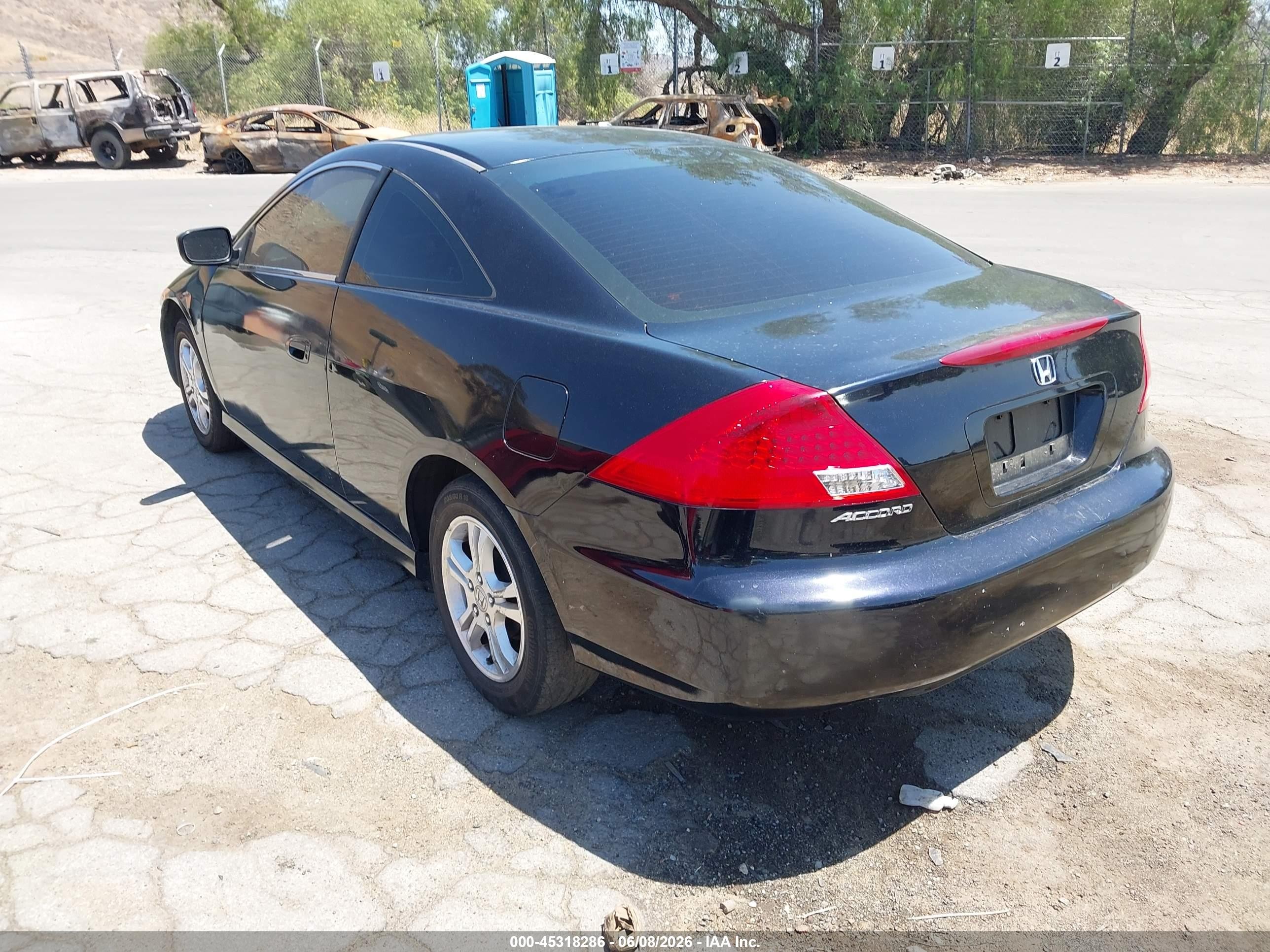 2006 Honda Accord 2.4 Lx Black vin: 1HGCM72376A001376