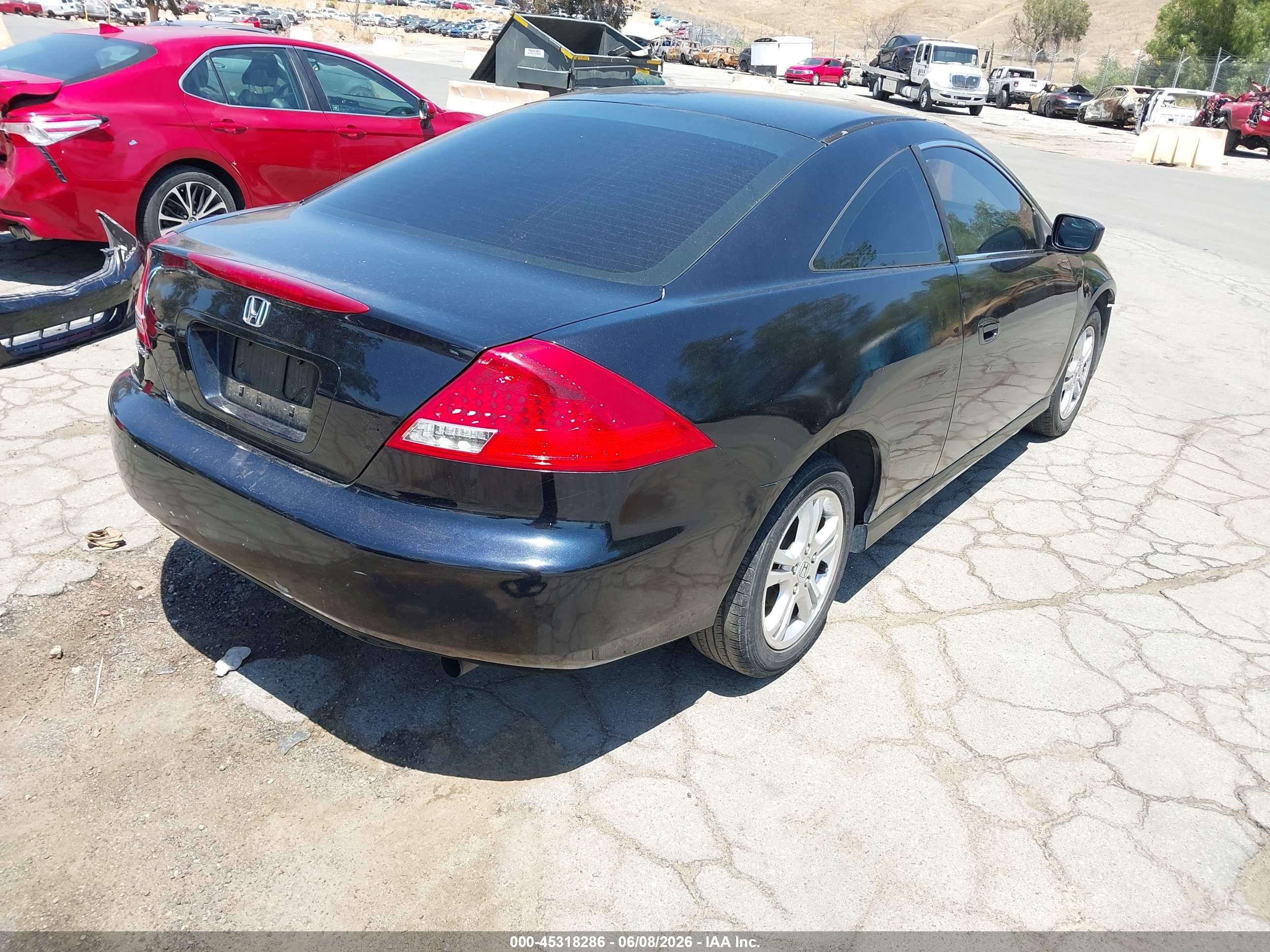 2006 Honda Accord 2.4 Lx Black vin: 1HGCM72376A001376