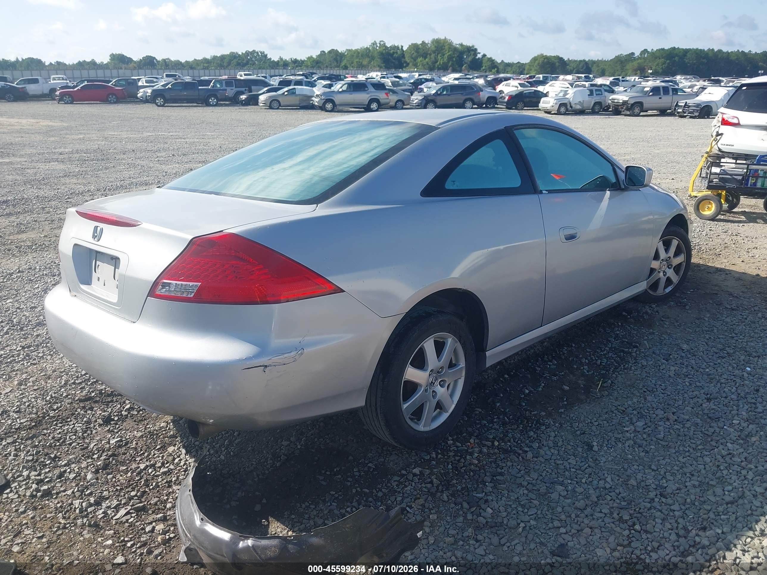 2007 Honda Accord 2.4 Lx Silver vin: 1HGCM72377A019247