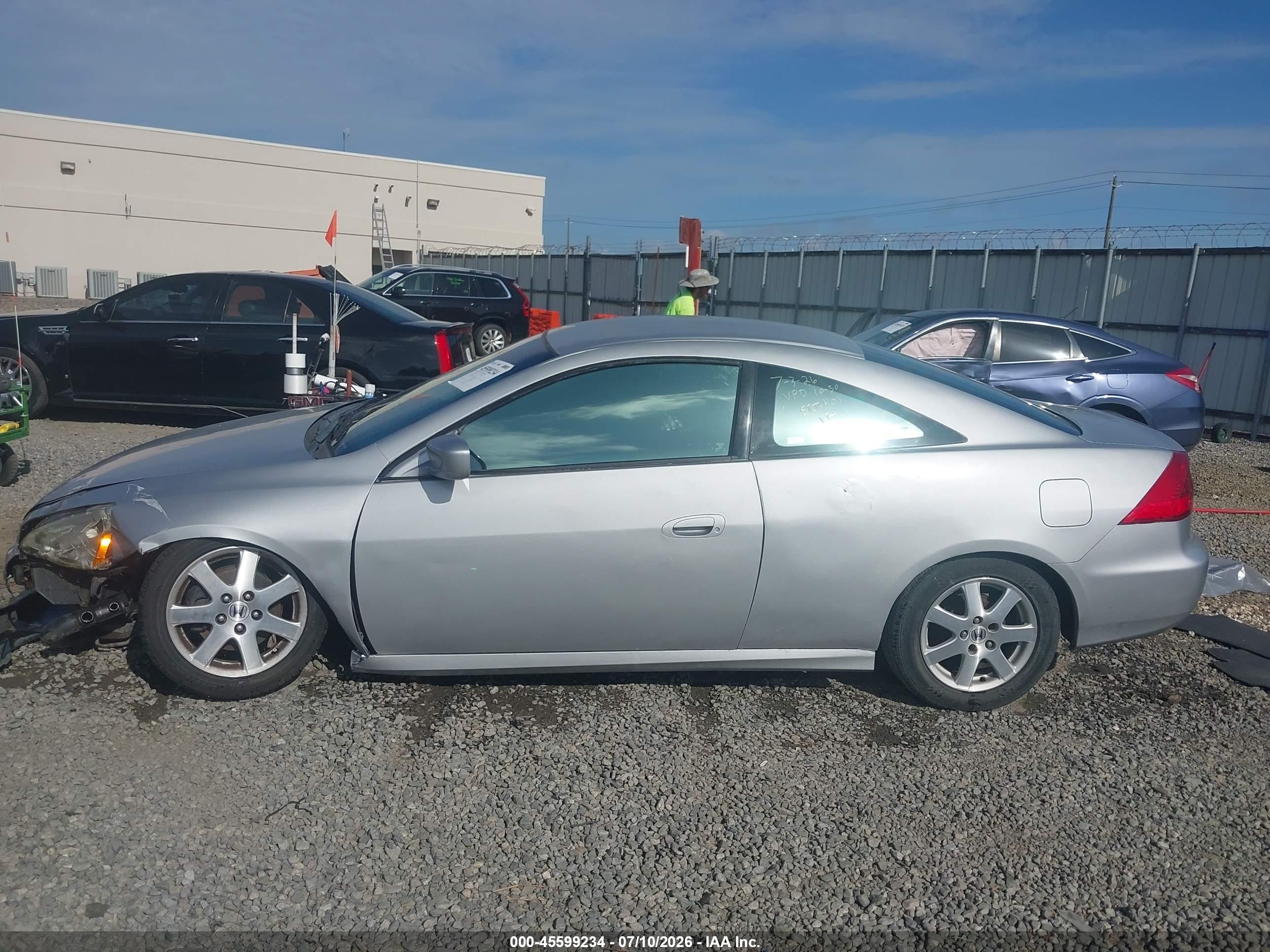 2007 Honda Accord 2.4 Lx Silver vin: 1HGCM72377A019247
