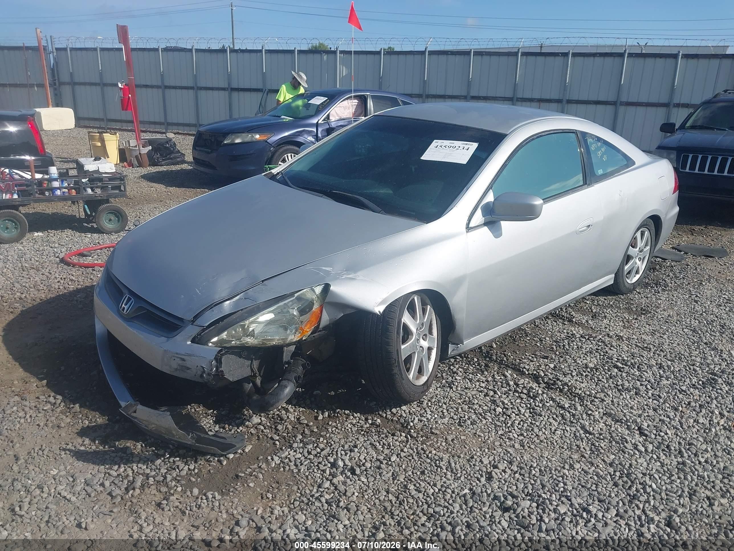 2007 Honda Accord 2.4 Lx Silver vin: 1HGCM72377A019247