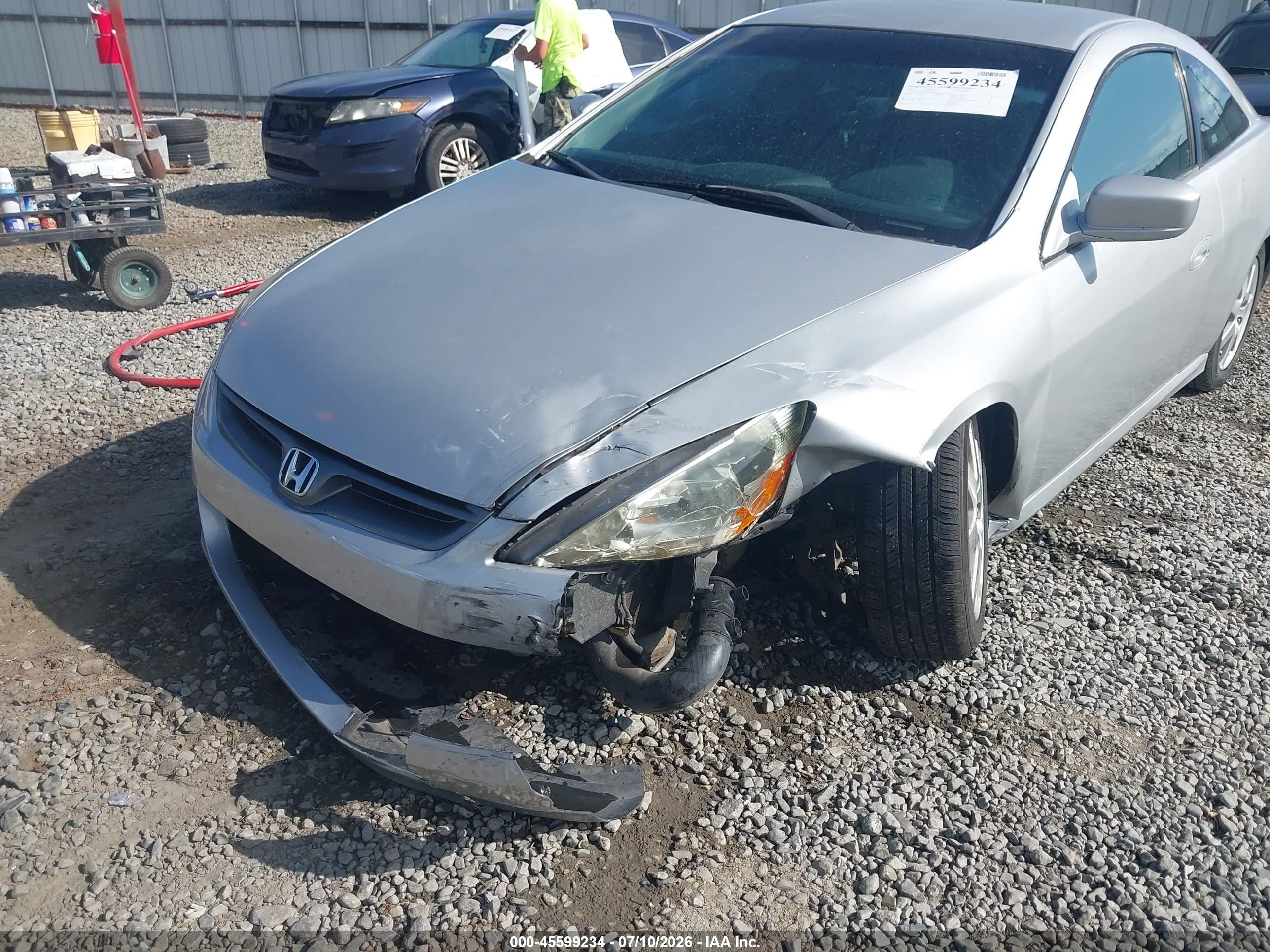 2007 Honda Accord 2.4 Lx Silver vin: 1HGCM72377A019247
