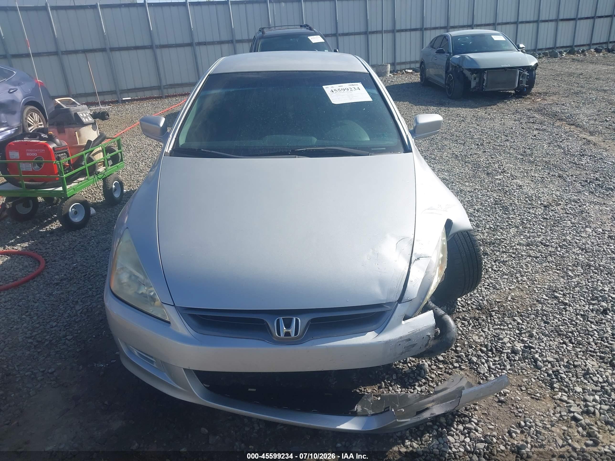 2007 Honda Accord 2.4 Lx Silver vin: 1HGCM72377A019247