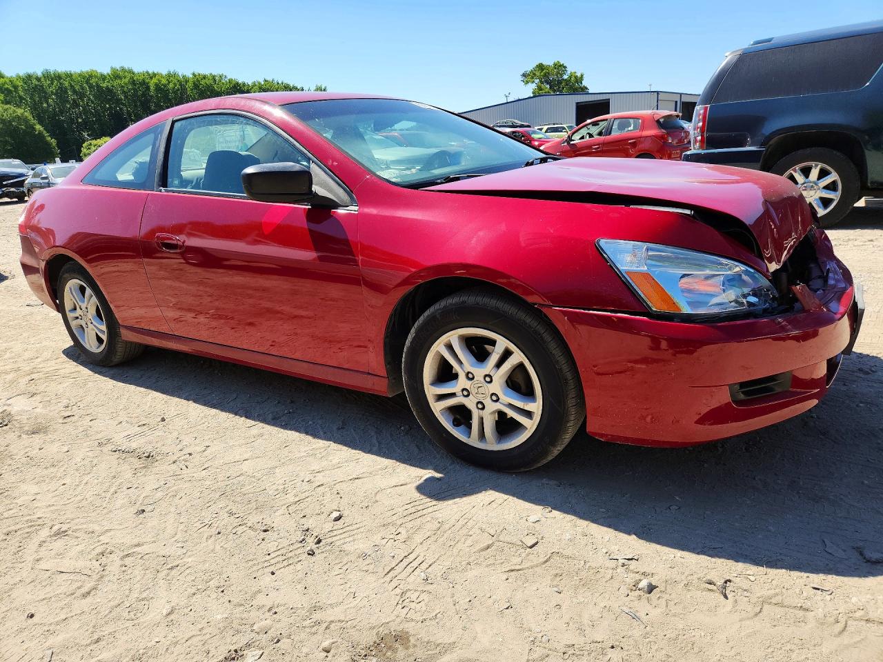 2007 Honda Accord Lx Red vin: 1HGCM72387A012727
