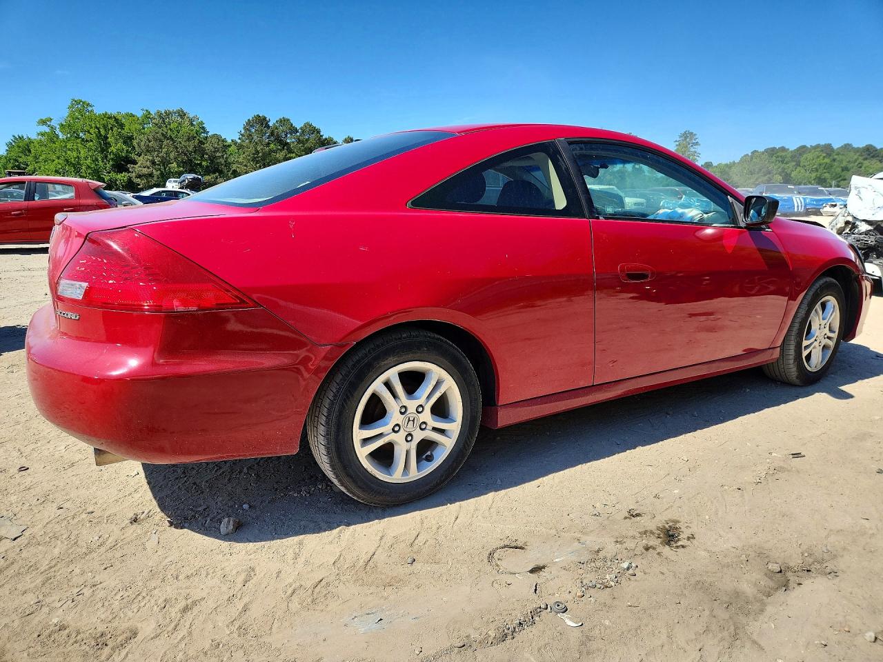 2007 Honda Accord Lx Red vin: 1HGCM72387A012727
