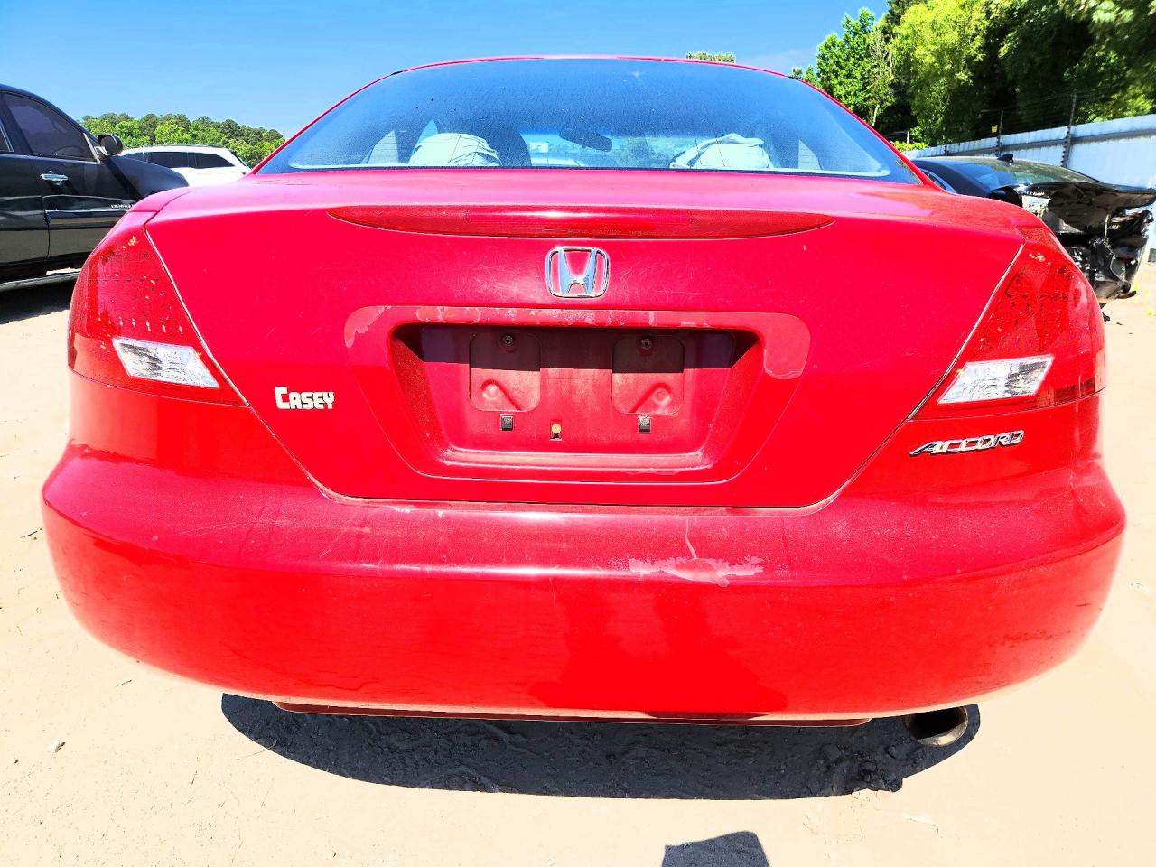 2007 Honda Accord Lx Red vin: 1HGCM72387A012727