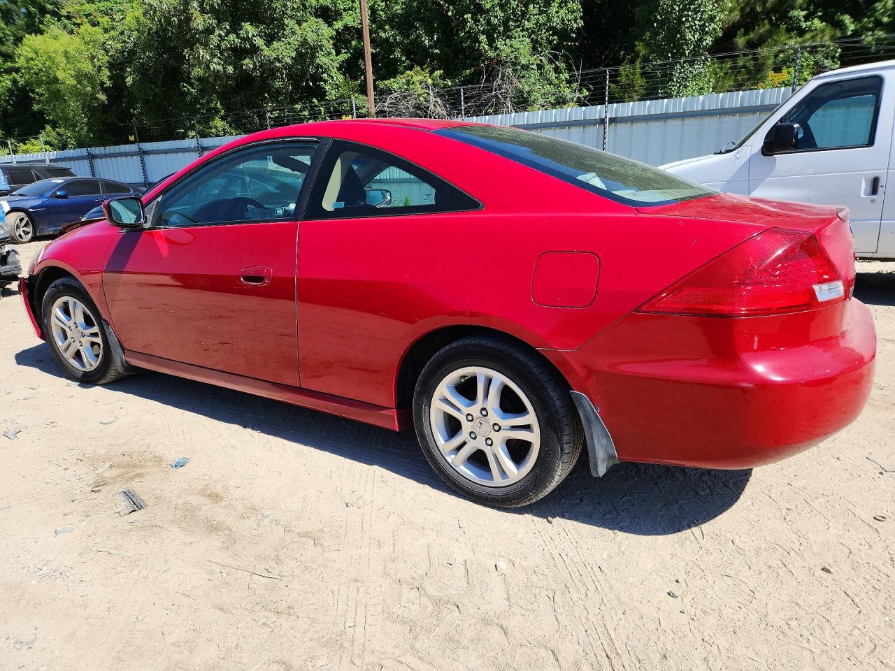 2007 Honda Accord Lx Red vin: 1HGCM72387A012727