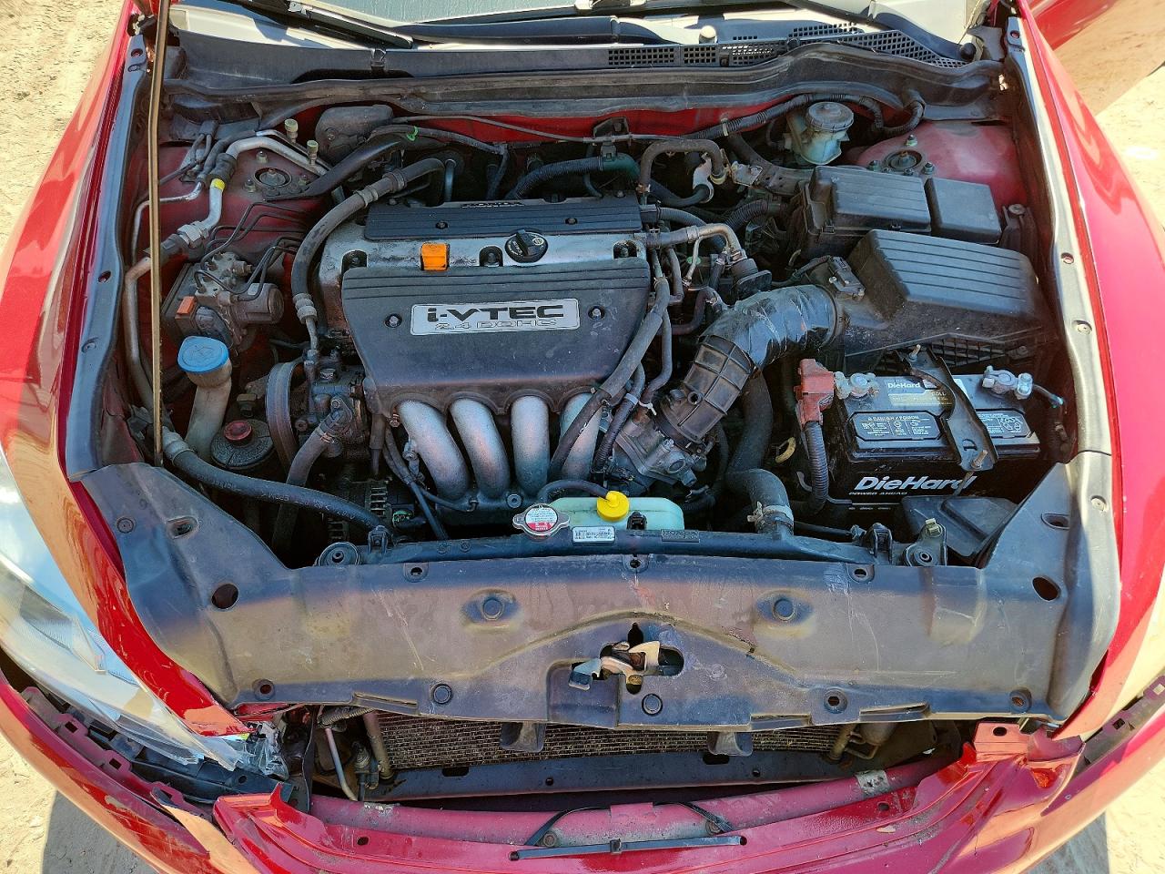 2007 Honda Accord Lx Red vin: 1HGCM72387A012727