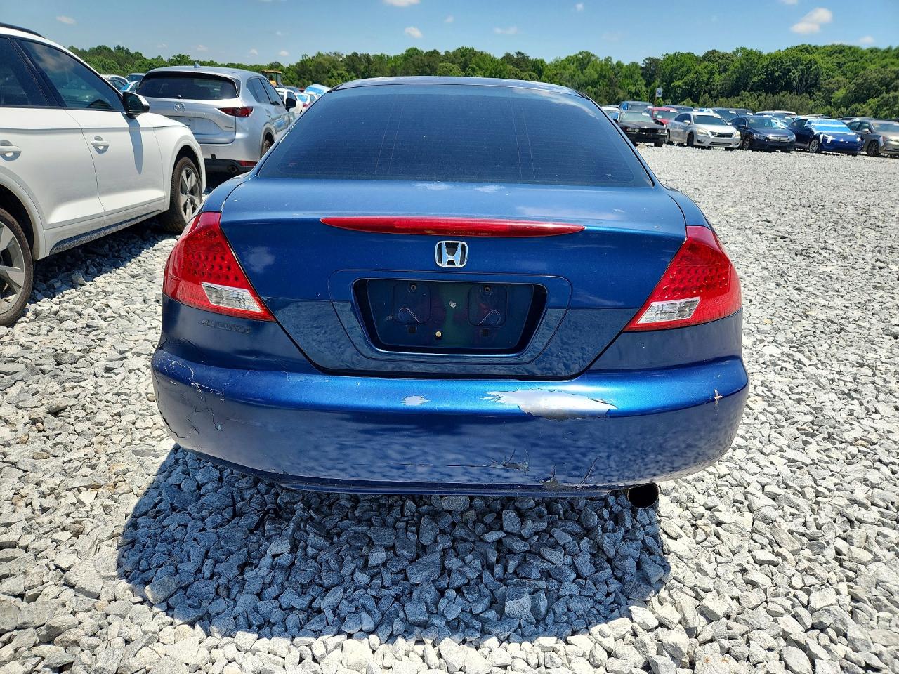 2007 Honda Accord Lx Blue vin: 1HGCM72397A011179