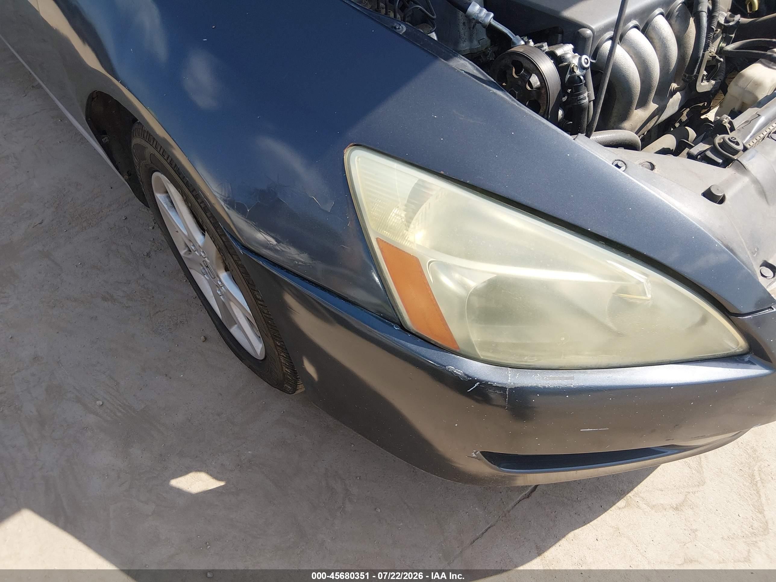 2005 Honda Accord 2.4 Lx Black vin: 1HGCM723X5A010555