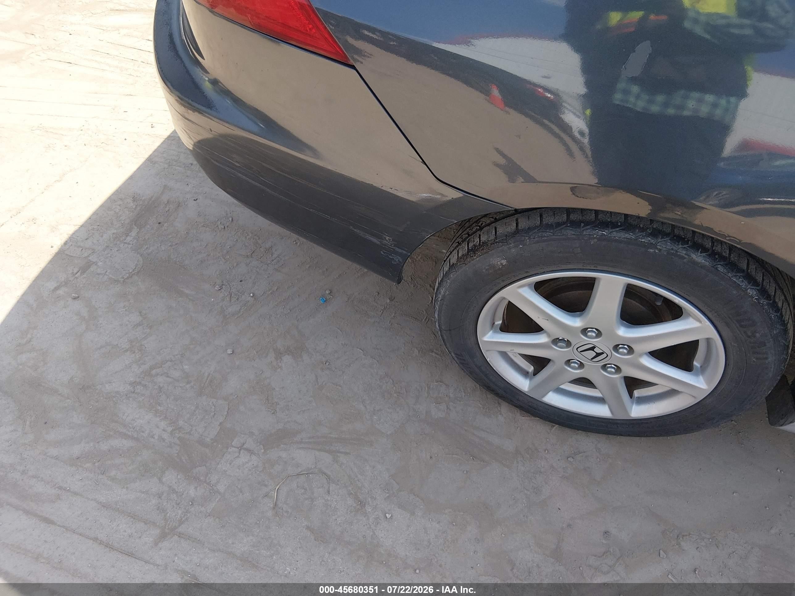 2005 Honda Accord 2.4 Lx Black vin: 1HGCM723X5A010555