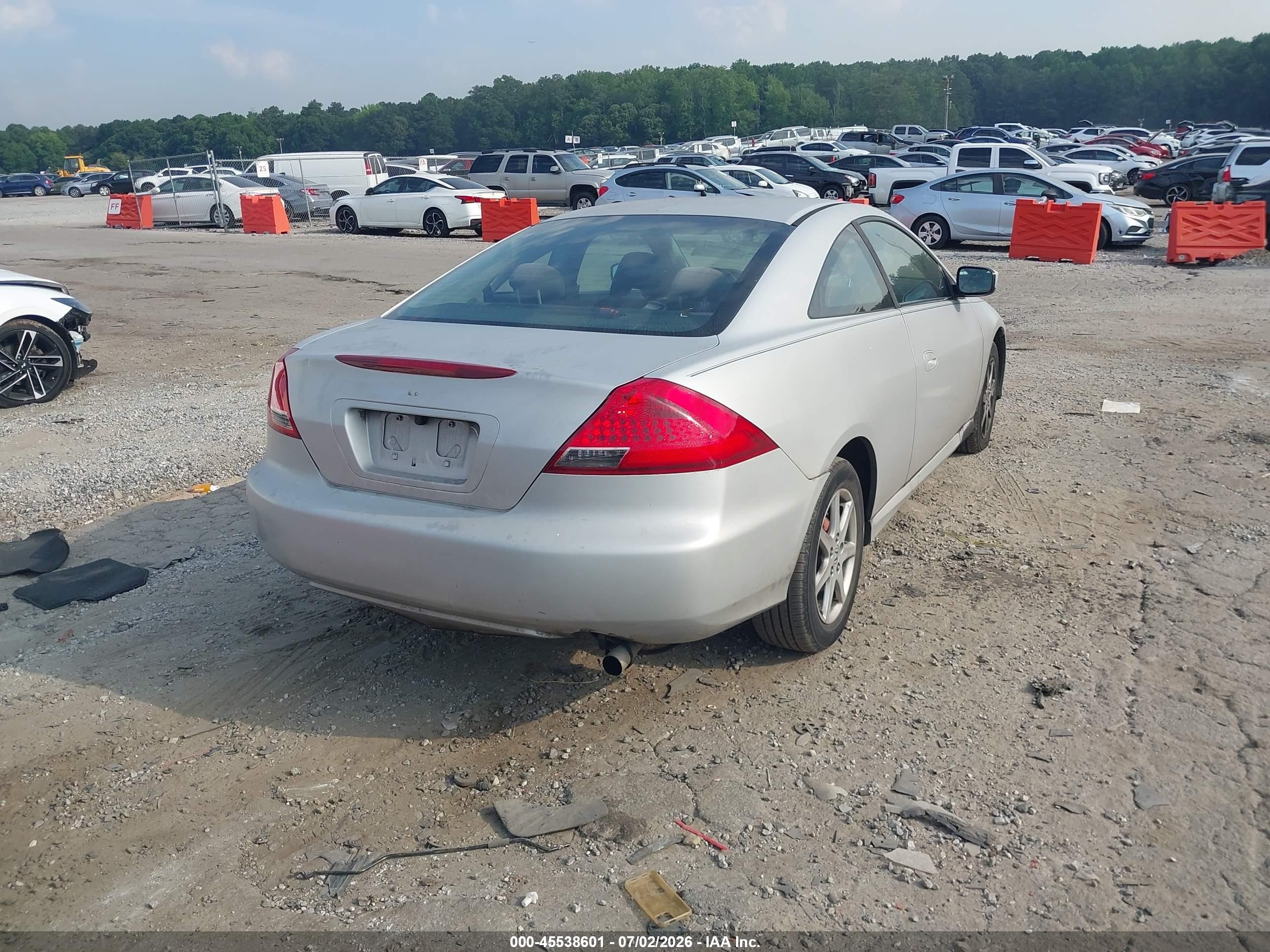 2007 Honda Accord 2.4 Lx Gray vin: 1HGCM723X7A021316