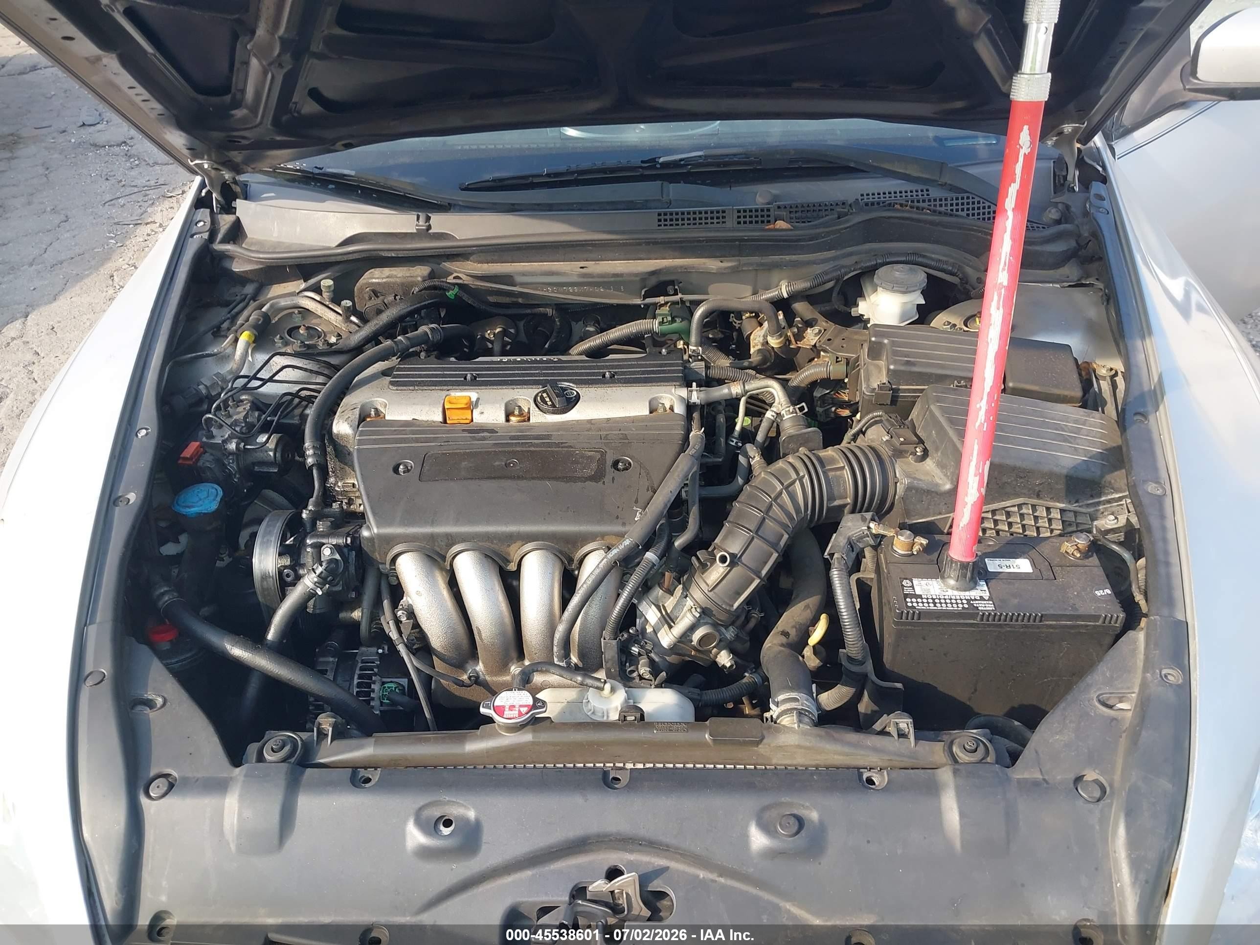 2007 Honda Accord 2.4 Lx Gray vin: 1HGCM723X7A021316