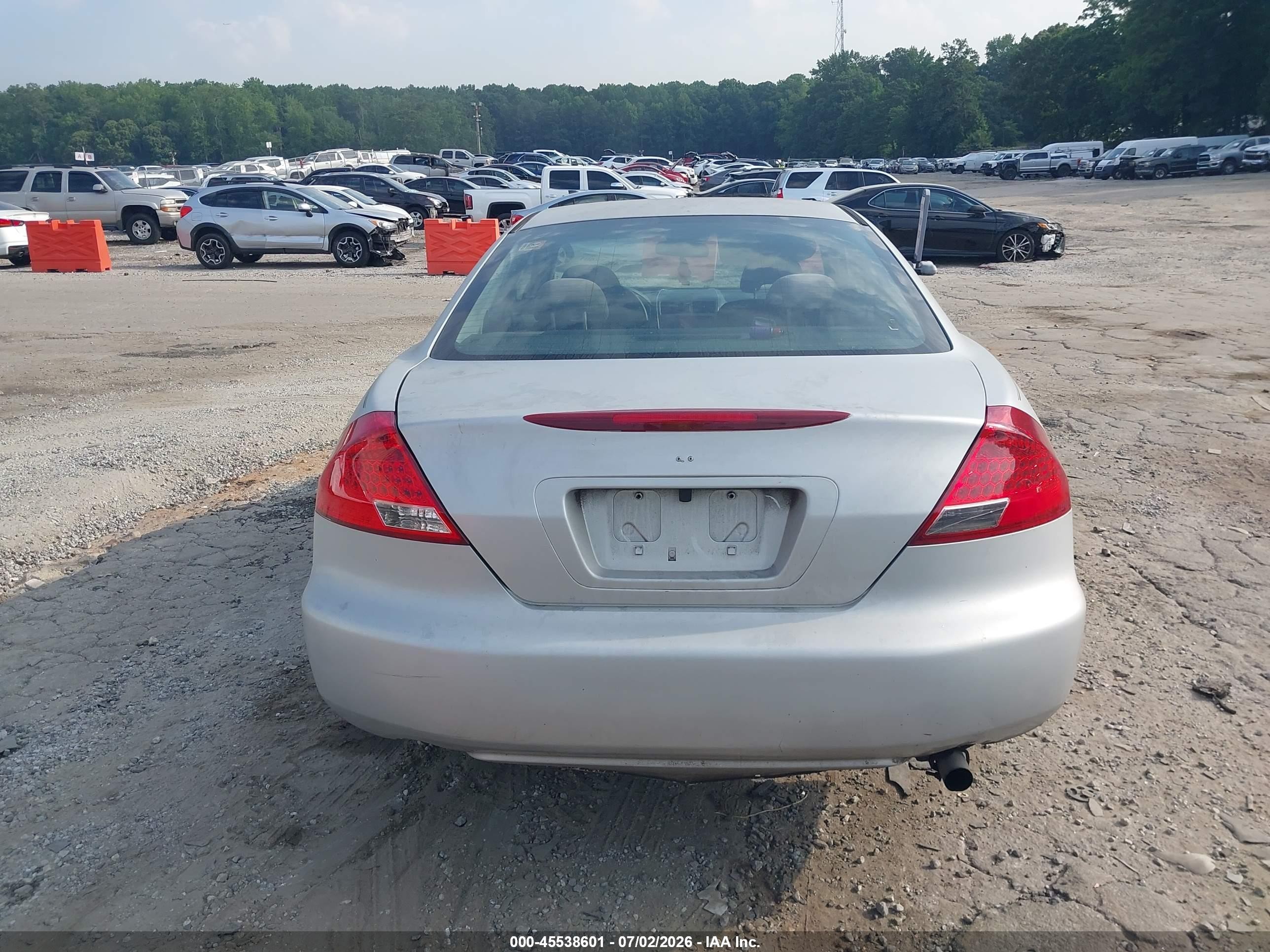 2007 Honda Accord 2.4 Lx Gray vin: 1HGCM723X7A021316