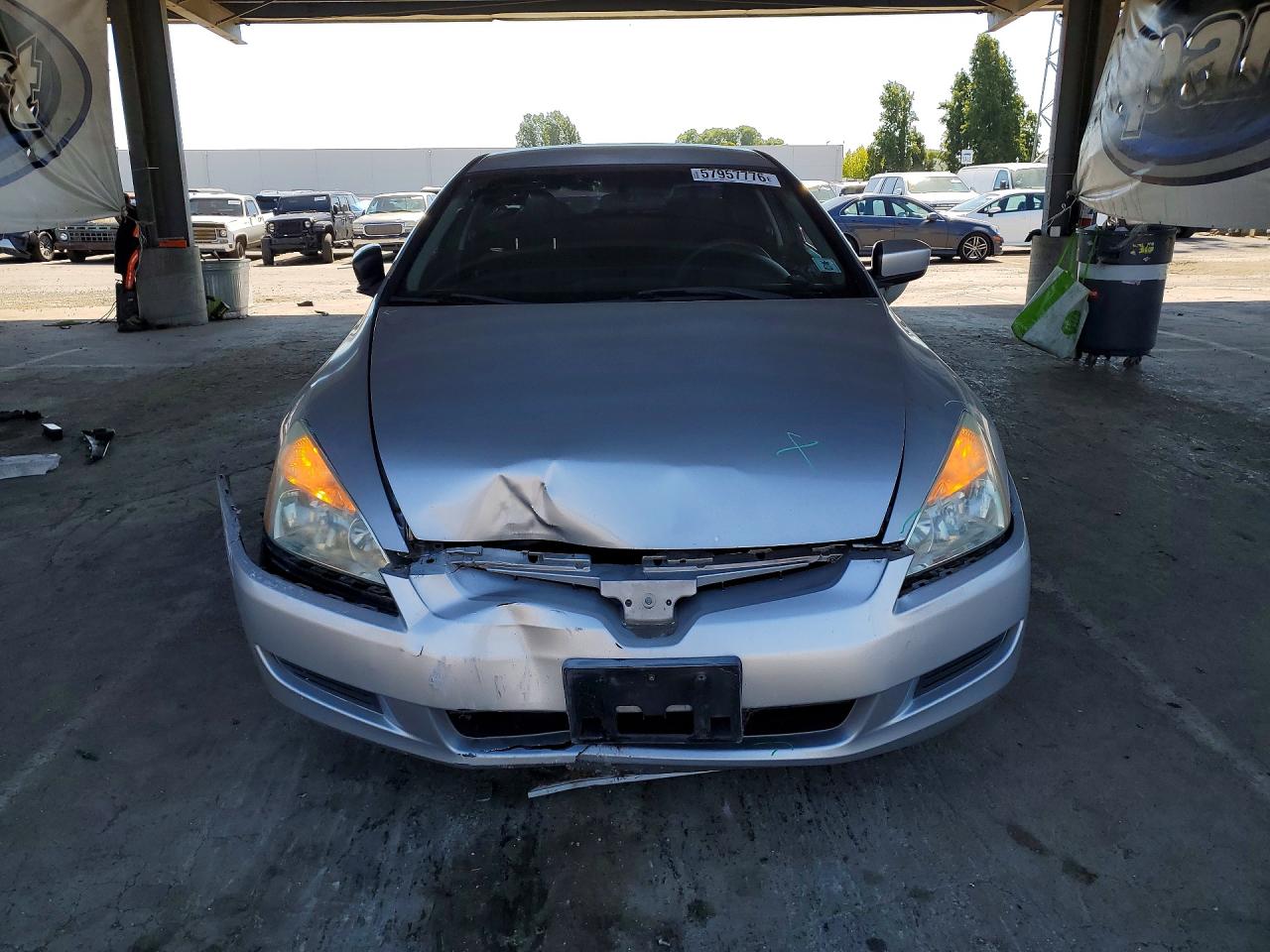 2005 Honda Accord Lx Silver vin: 1HGCM72505A021940