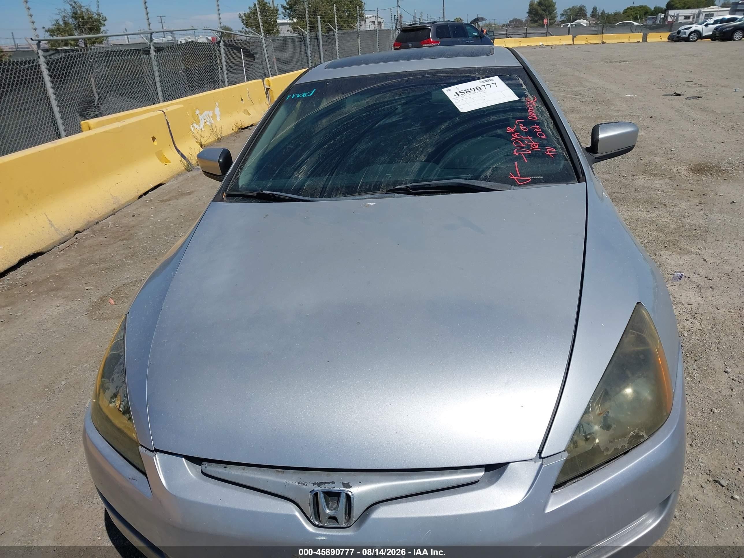 2004 Honda Accord 2.4 Ex Silver vin: 1HGCM72524A008038