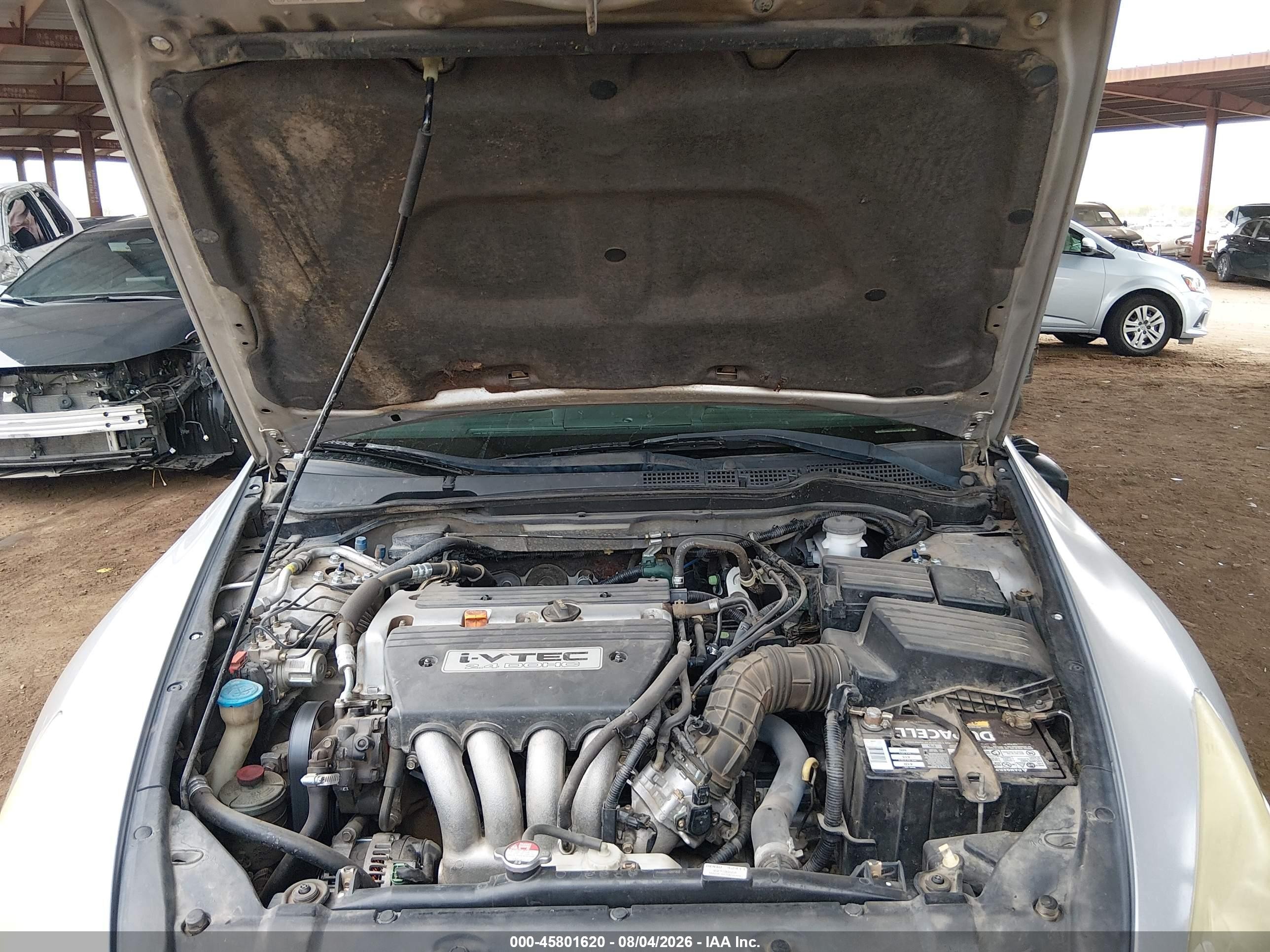 2004 Honda Accord 2.4 Ex Silver vin: 1HGCM72534A006573