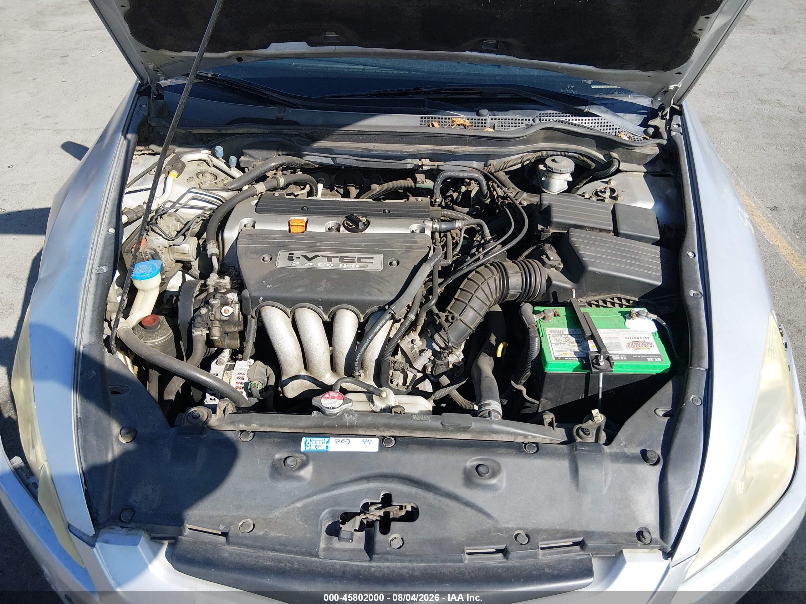 2005 Honda Accord 2.4 Lx Special Edition Gray vin: 1HGCM72555A024509
