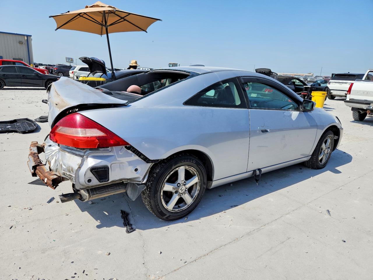 2005 Honda Accord Lx Silver vin: 1HGCM72555A027832