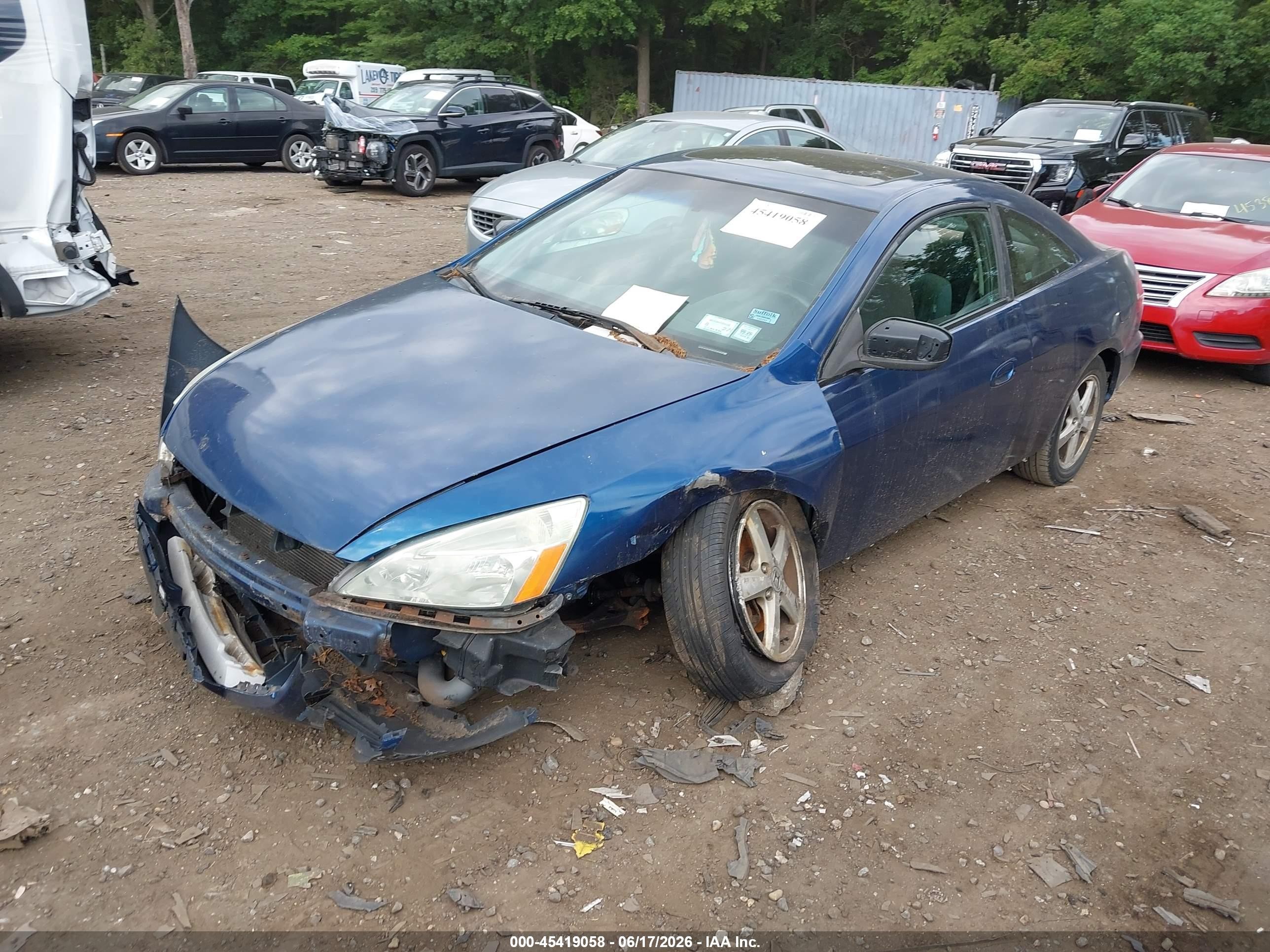 2004 Honda Accord 2.4 Ex Blue vin: 1HGCM72594A003967