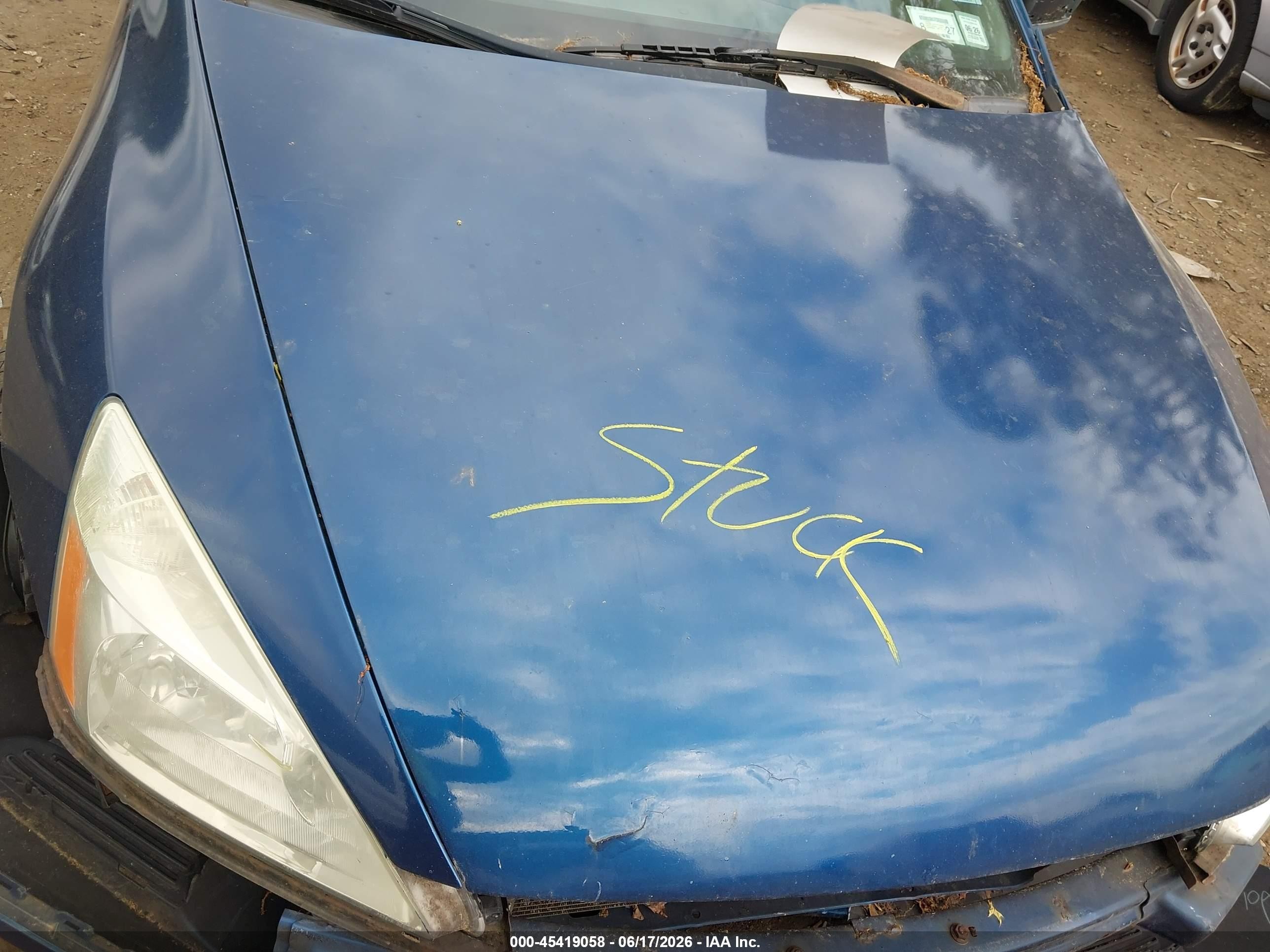 2004 Honda Accord 2.4 Ex Blue vin: 1HGCM72594A003967