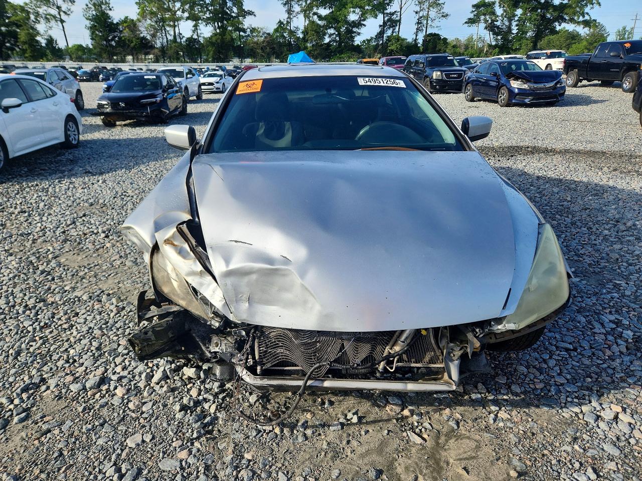 2004 Honda Accord Ex Silver vin: 1HGCM72594A012314