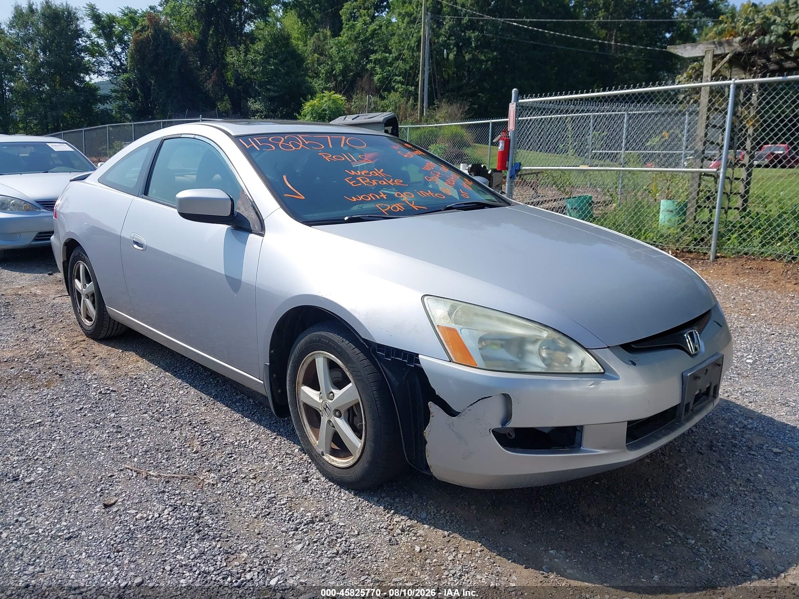 2004 Honda Accord 2.4 Ex Silver vin: 1HGCM72594A025239