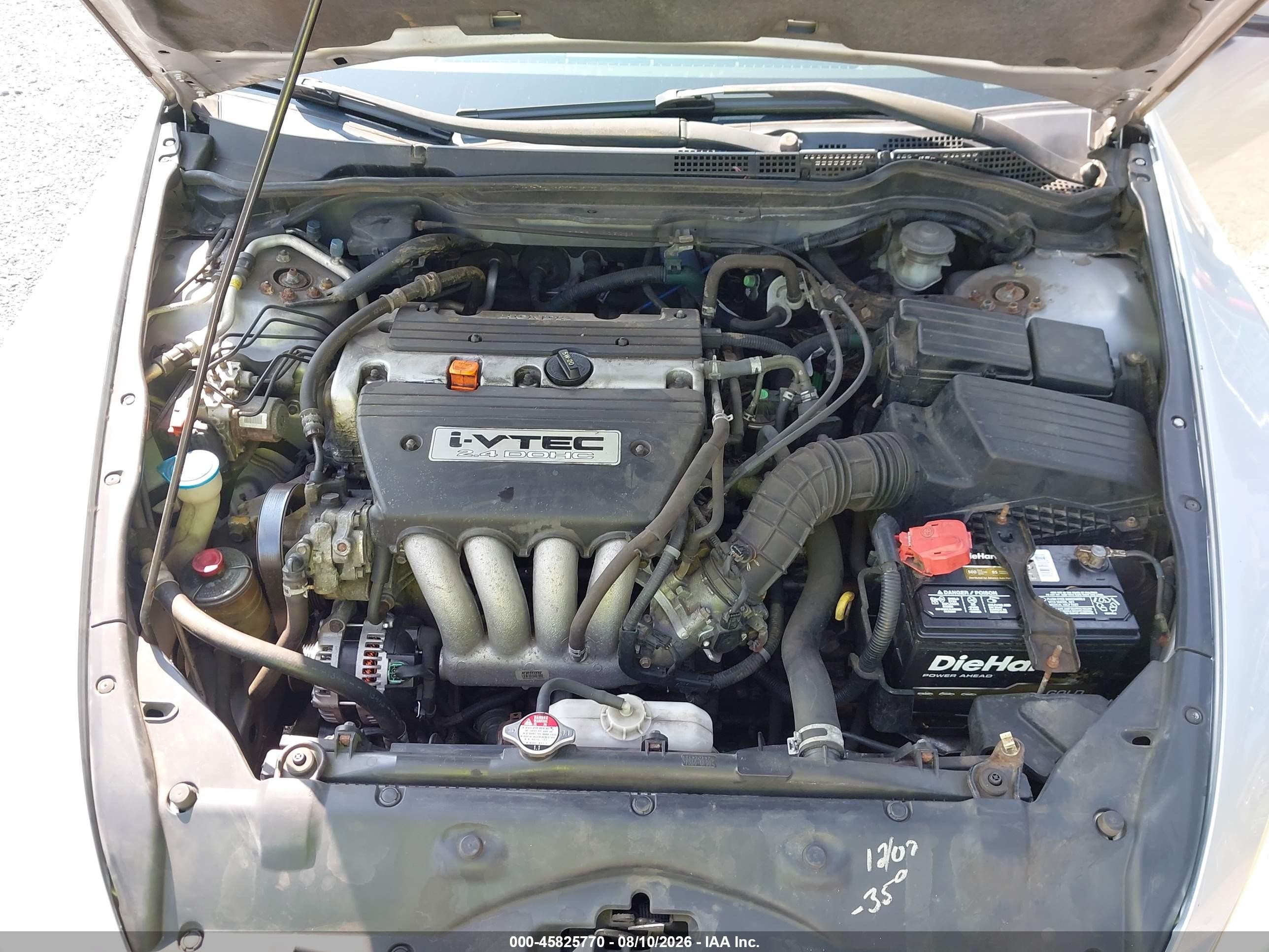 2004 Honda Accord 2.4 Ex Silver vin: 1HGCM72594A025239