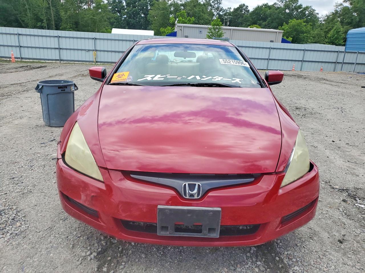 2005 Honda Accord Lx Красный vin: 1HGCM725X5A024344