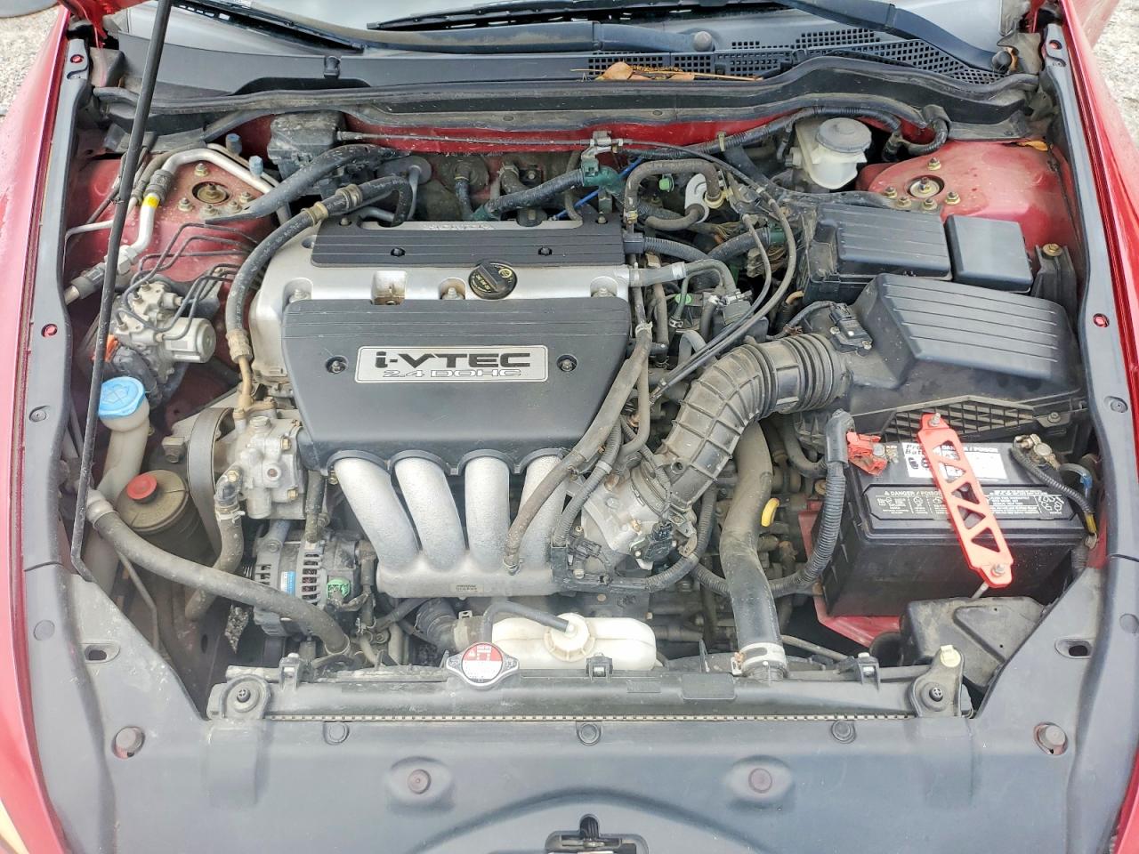 2005 Honda Accord Lx Красный vin: 1HGCM725X5A024344