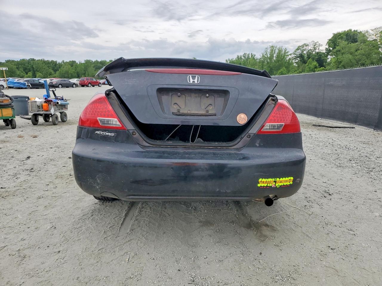 2006 Honda Accord Ex Black vin: 1HGCM72606A021656