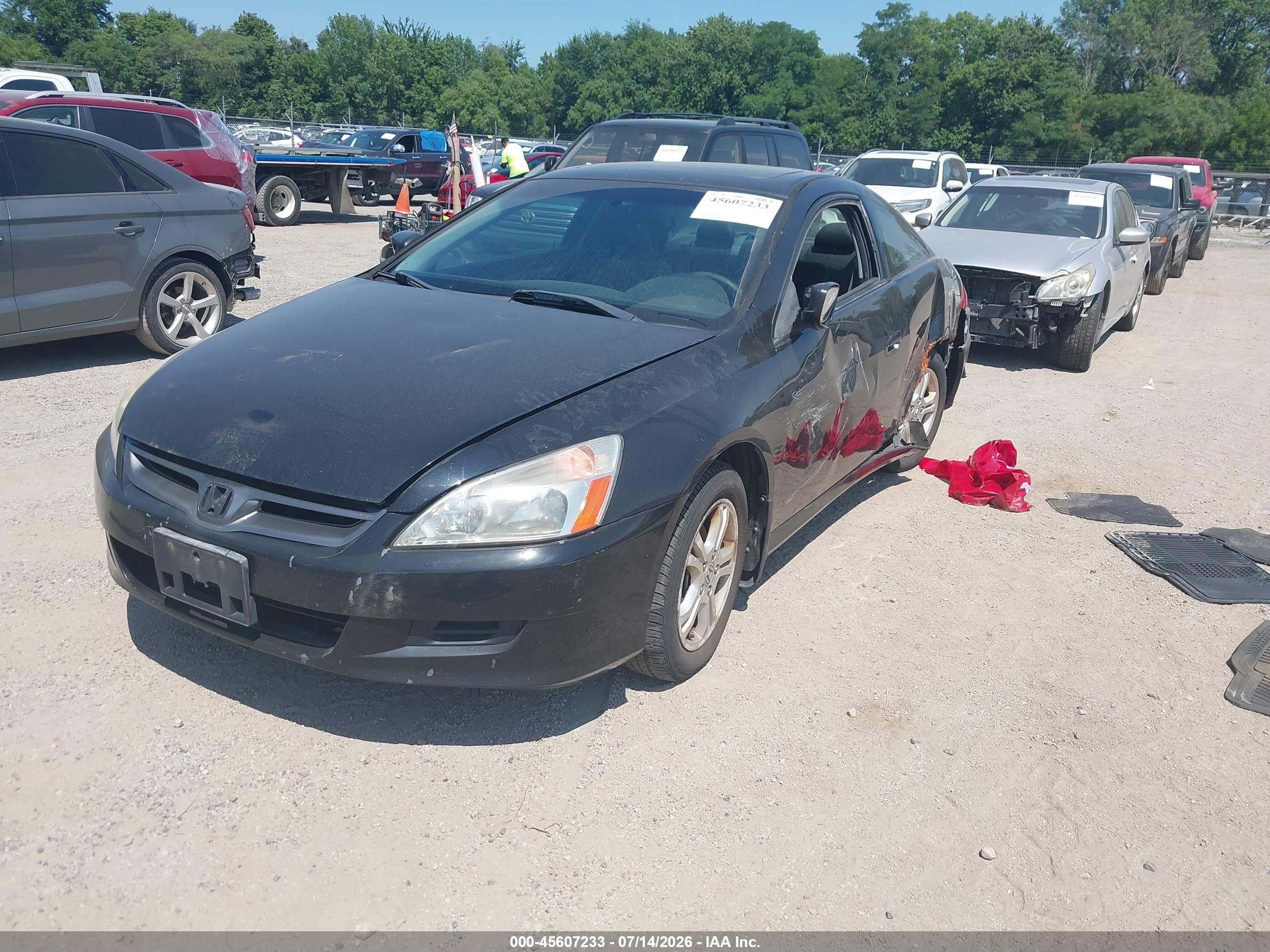 2006 Honda Accord 2.4 Ex Черный vin: 1HGCM72606A023746