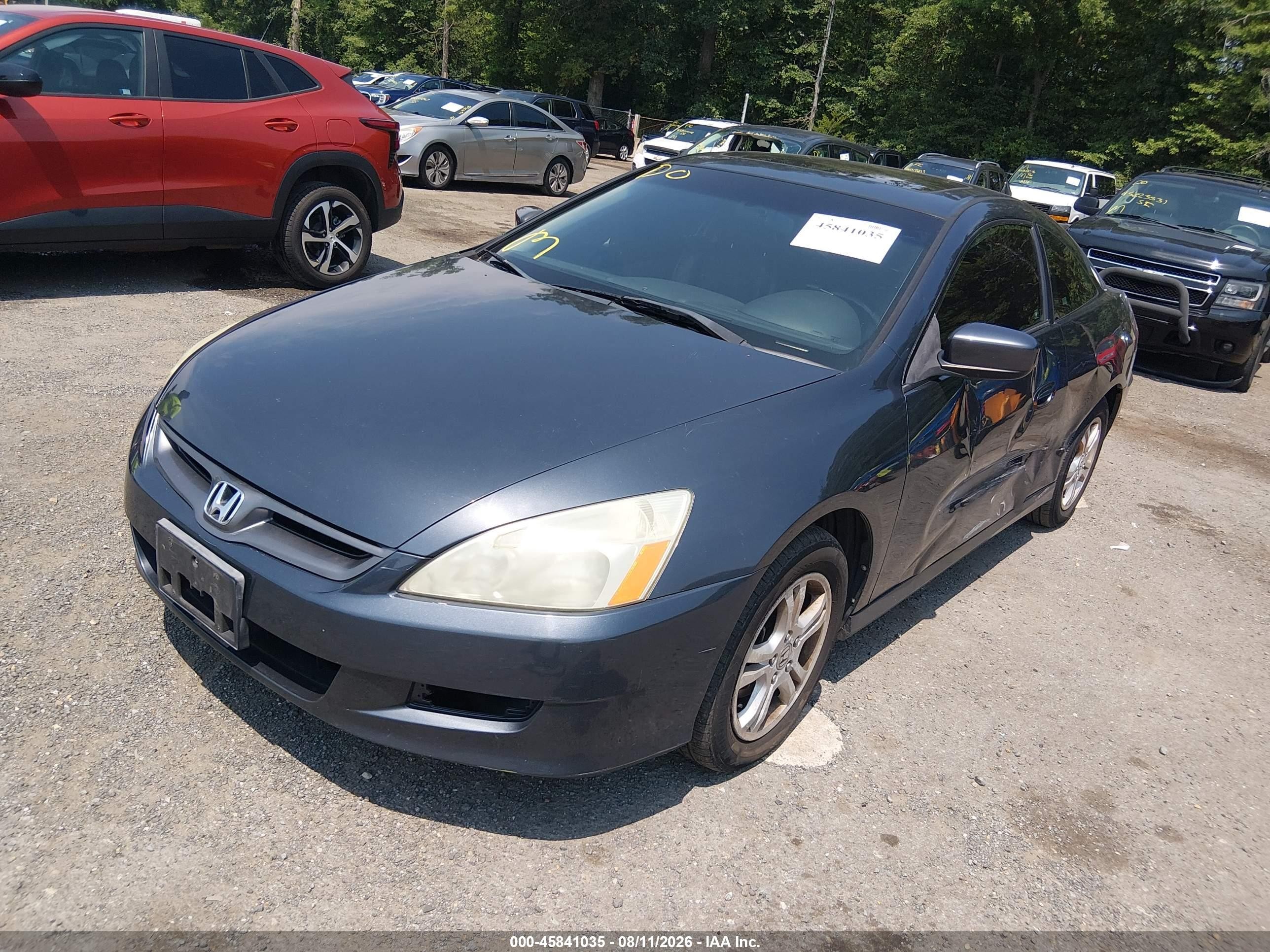 2007 Honda Accord 2.4 Ex Gray vin: 1HGCM72607A010688