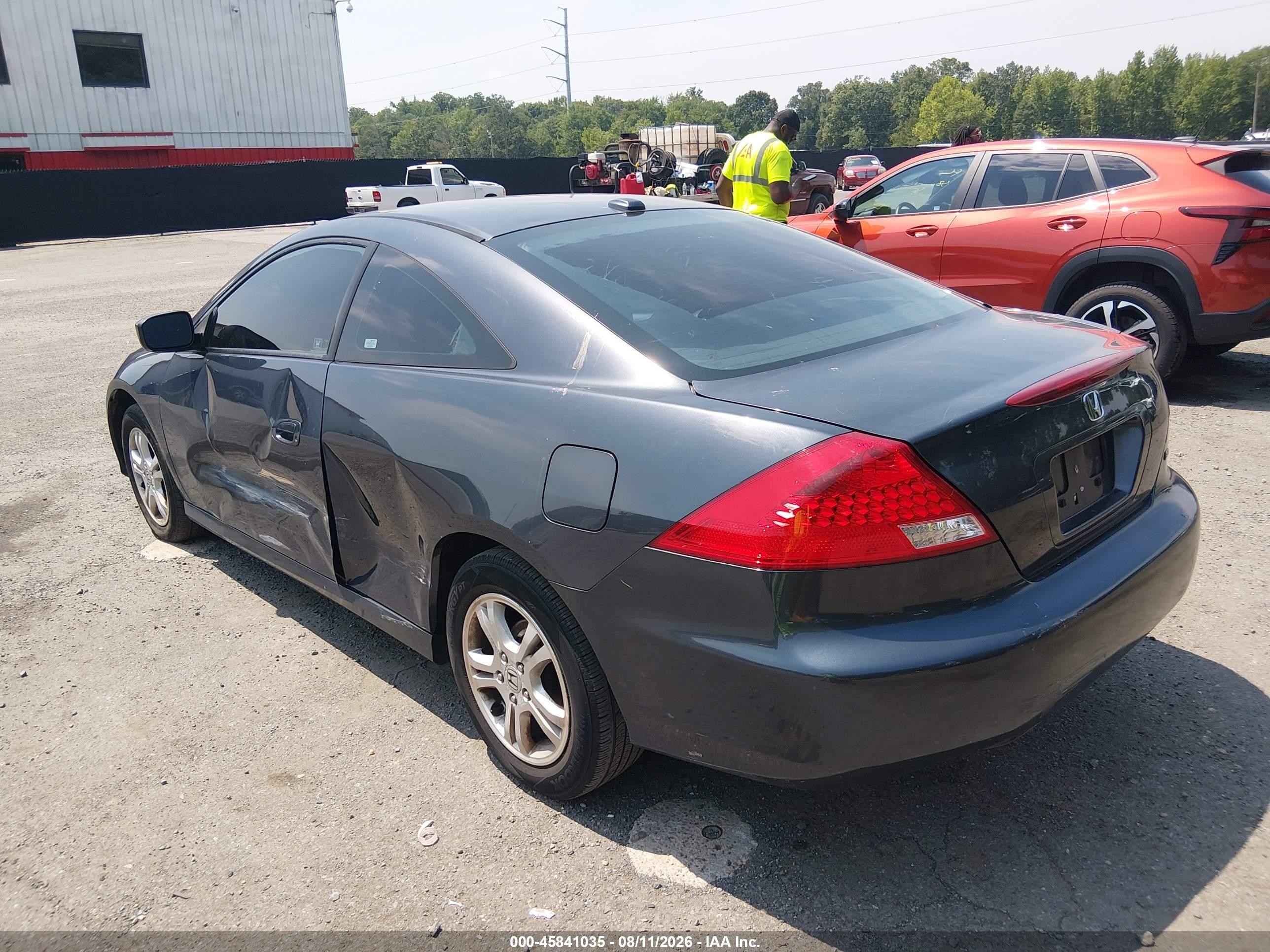 2007 Honda Accord 2.4 Ex Gray vin: 1HGCM72607A010688