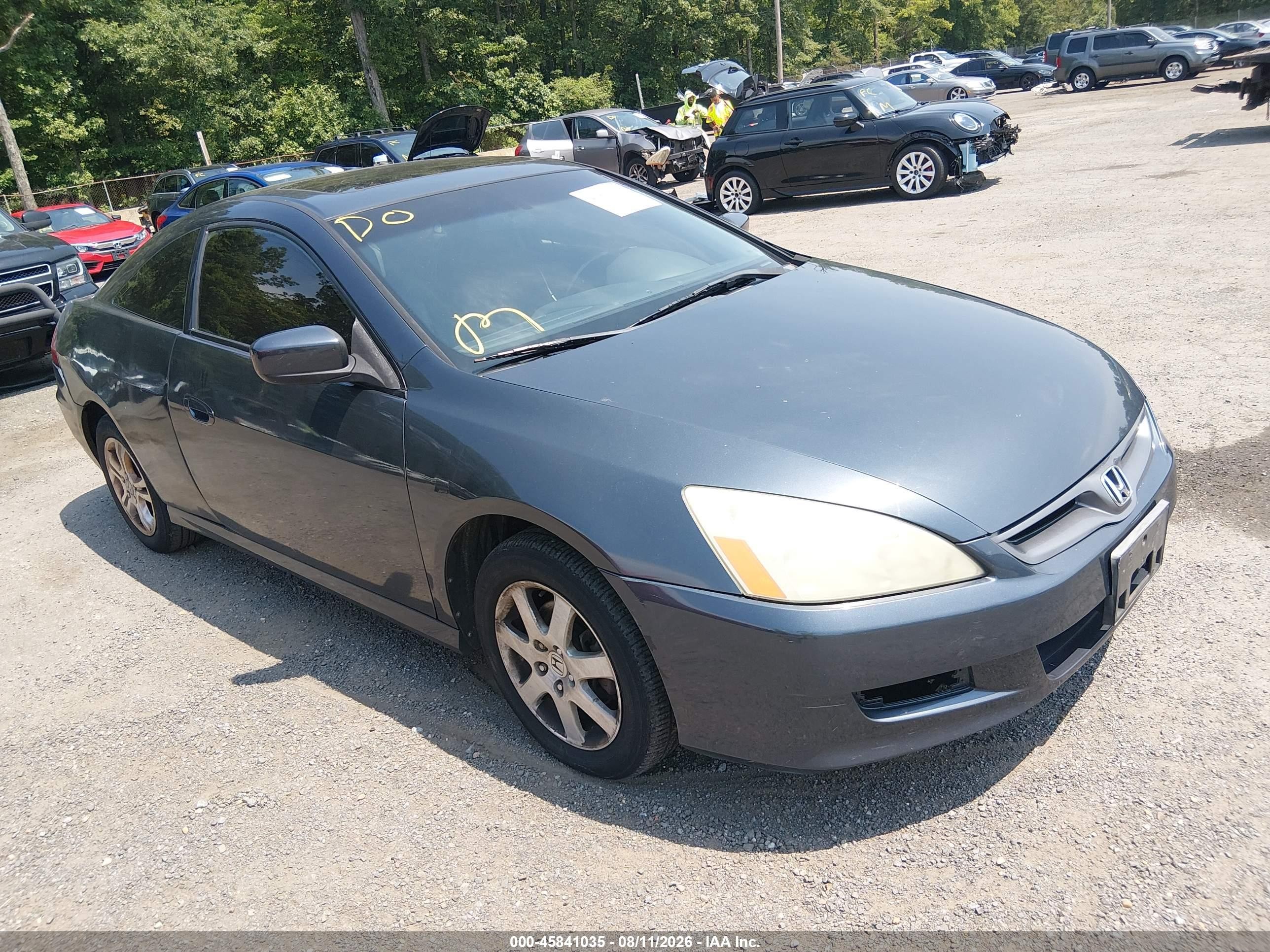 2007 Honda Accord 2.4 Ex Gray vin: 1HGCM72607A010688